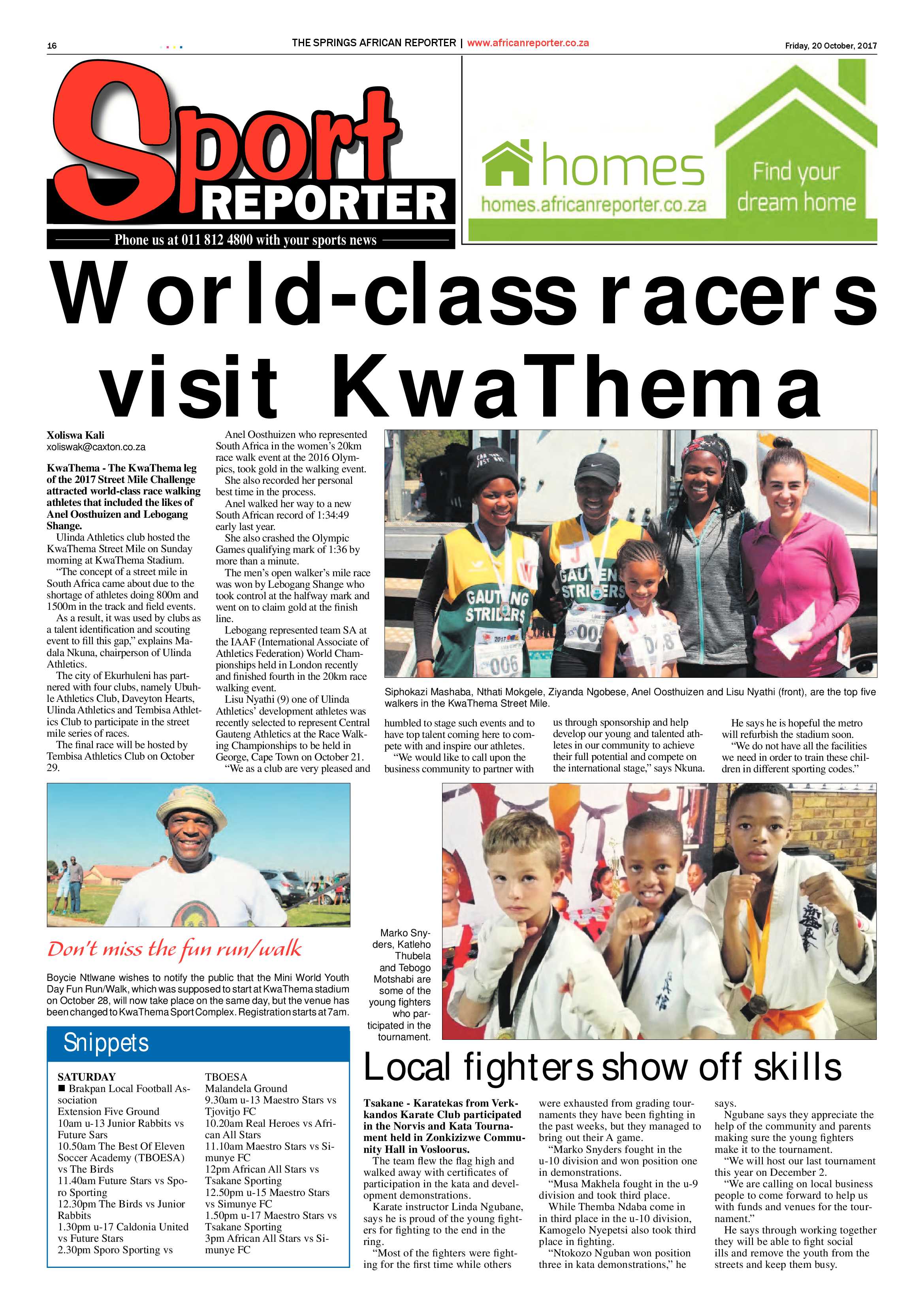 African Reporter 20 October 2017 page 16