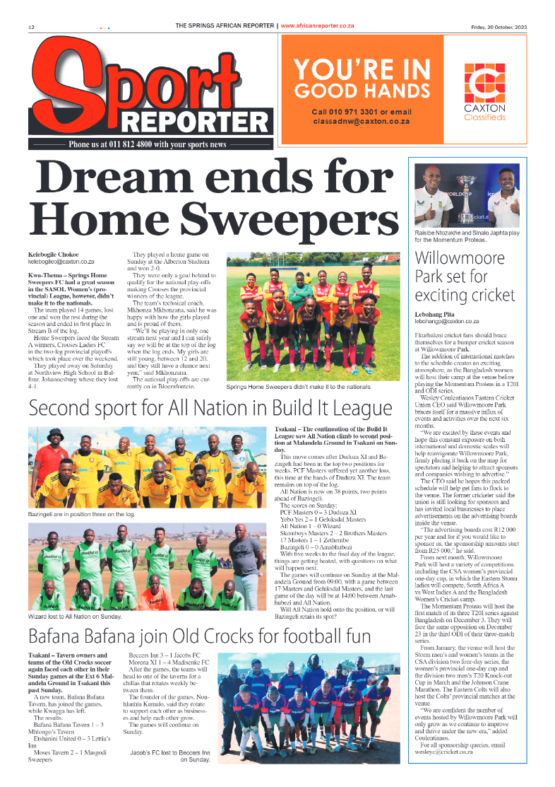 African Reporter 20 October 2023 page 12