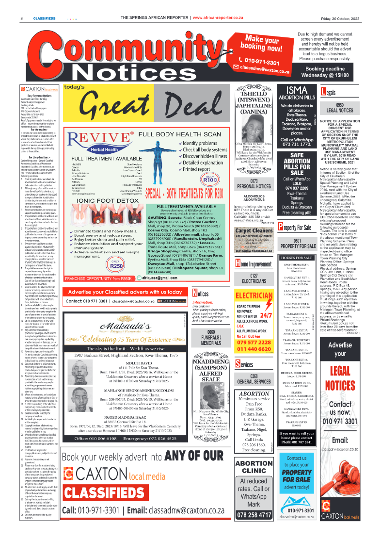 African Reporter 20 October 2023 page 8