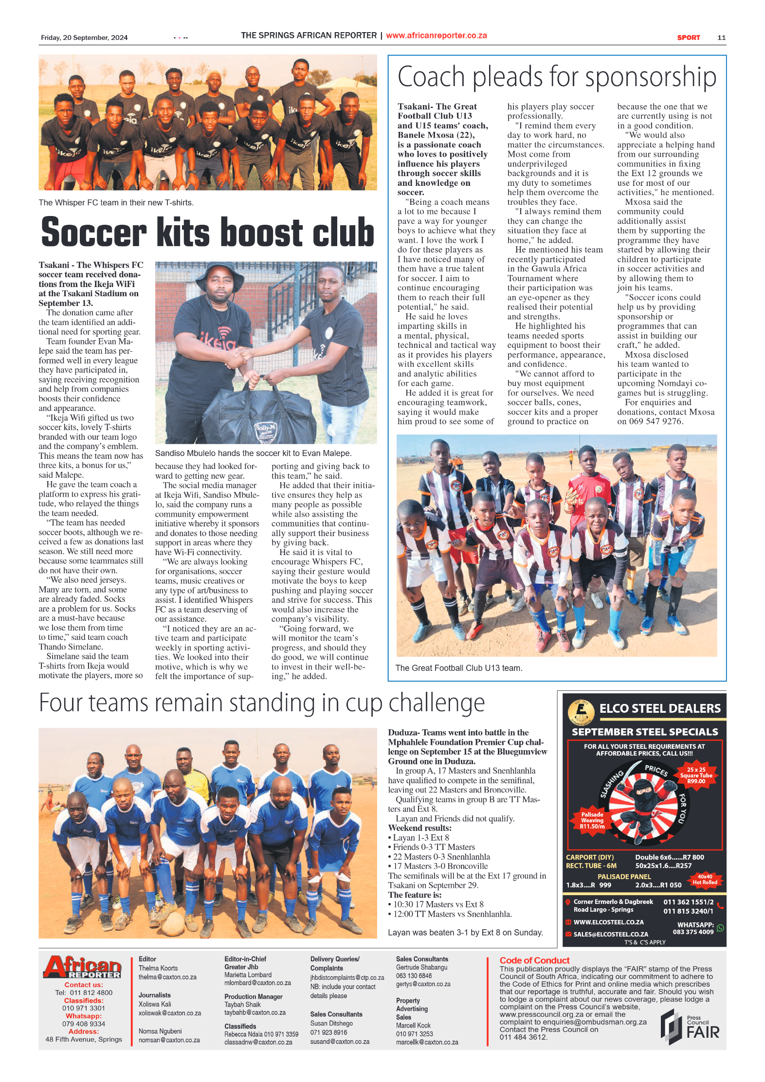 African Reporter 20 September 2024 page 11