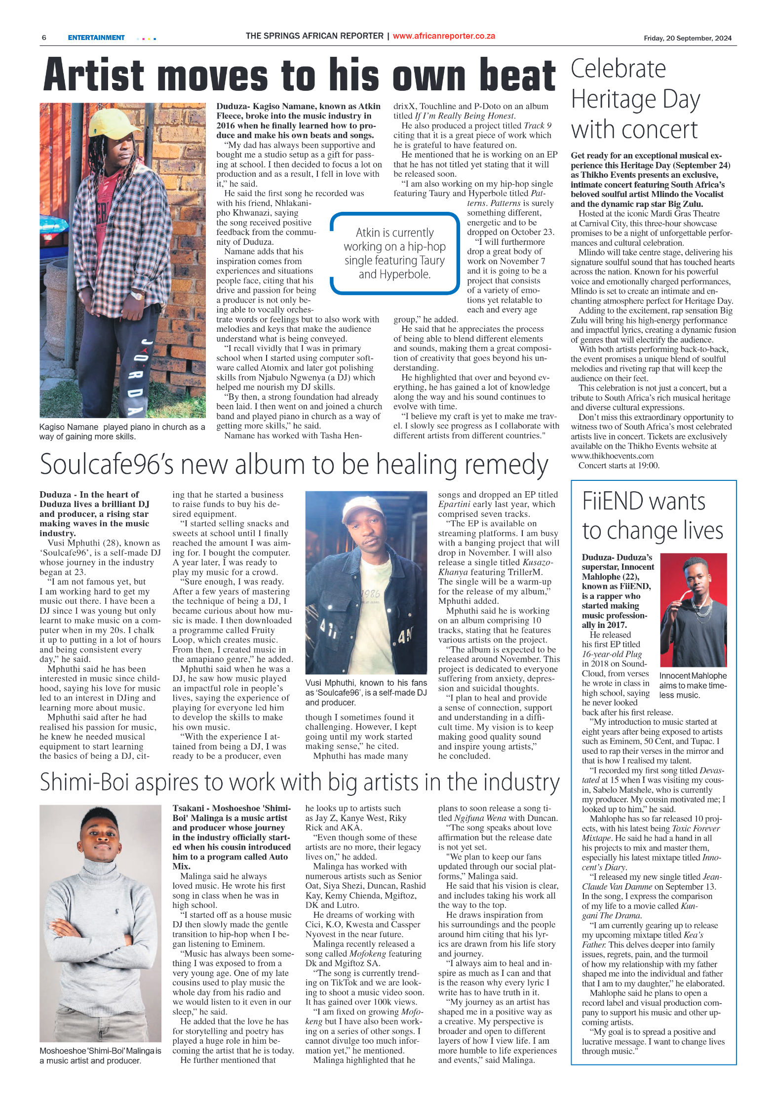 African Reporter 20 September 2024 page 6