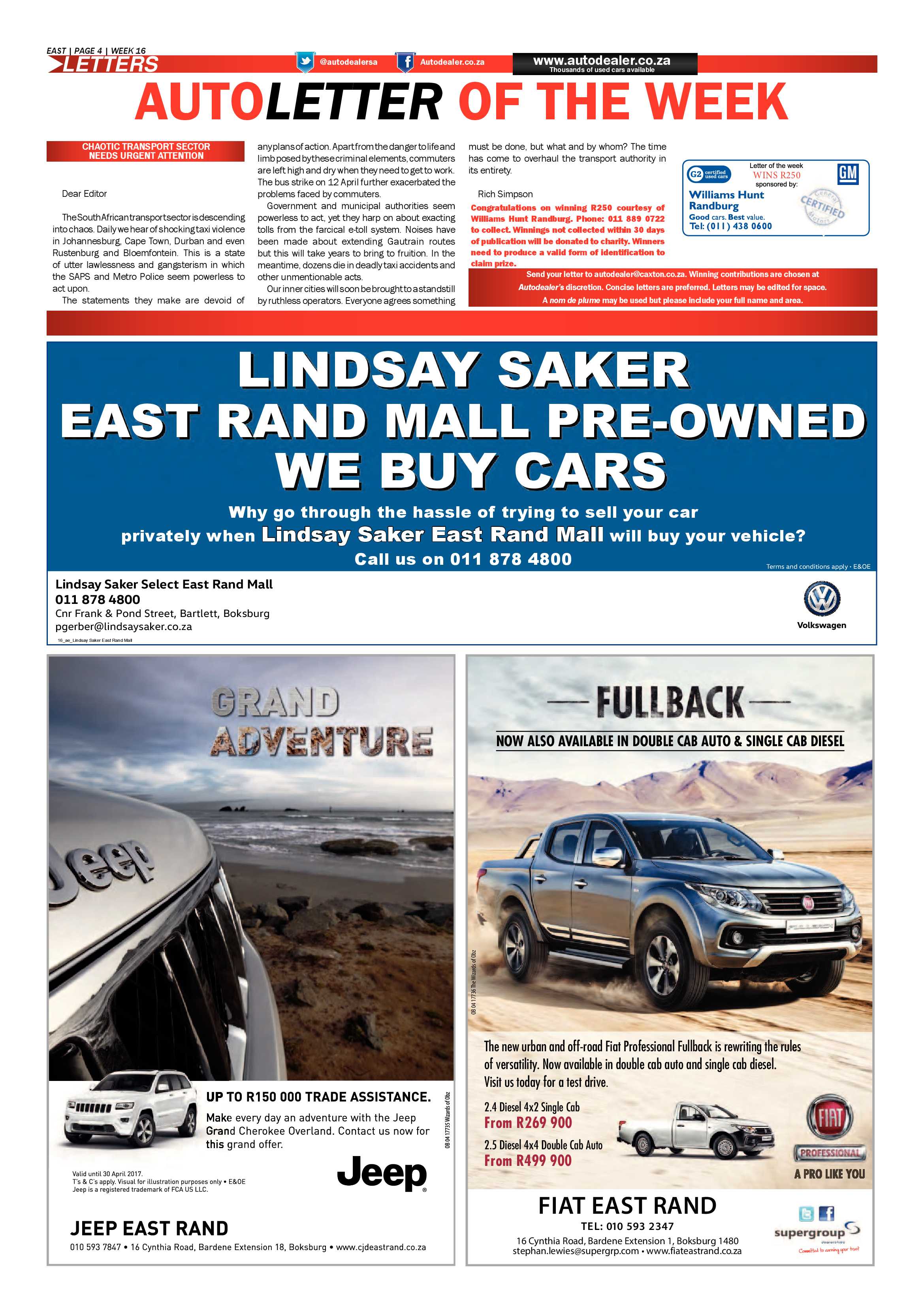 African Reporter 21 April 2017 page 16