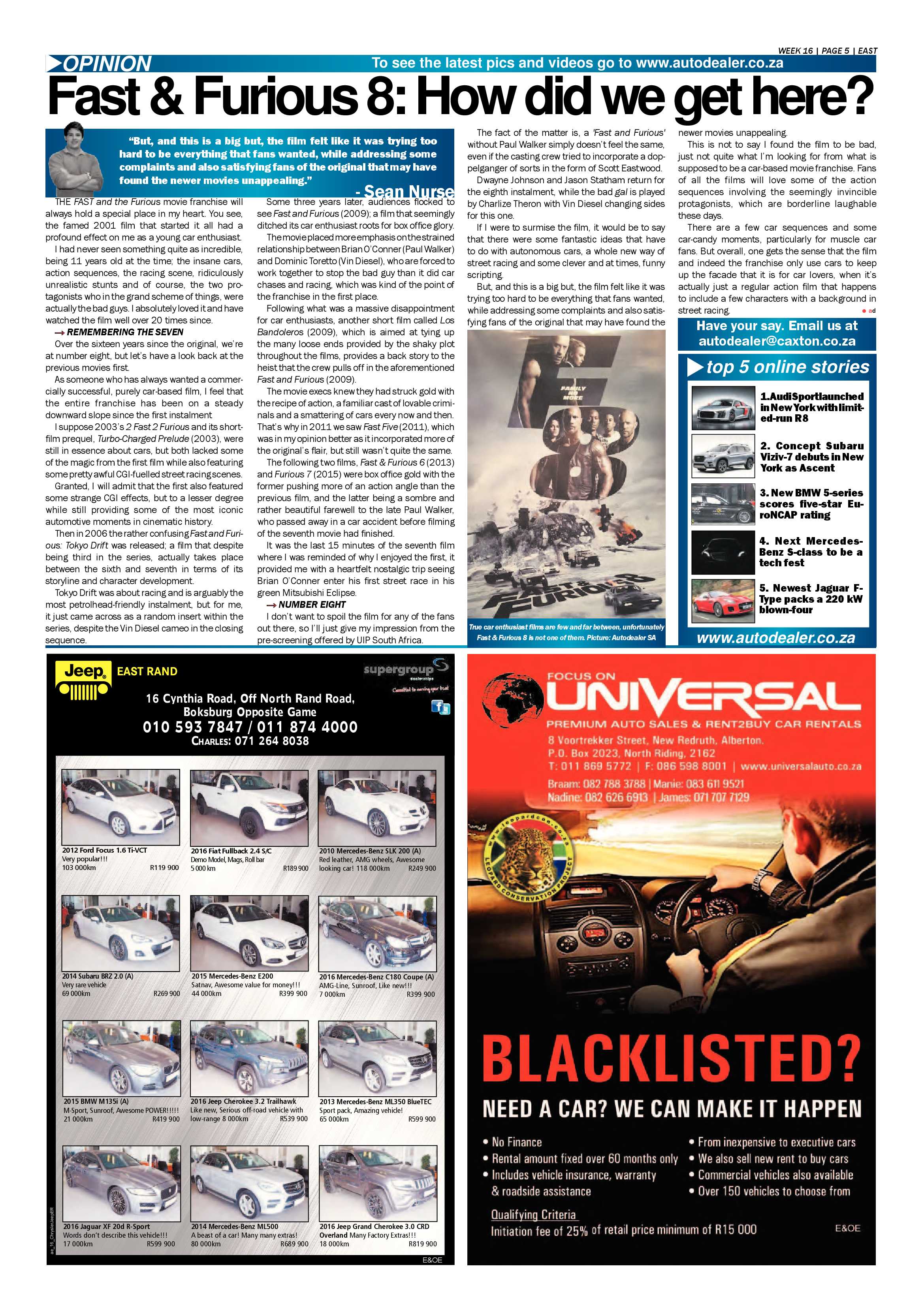 African Reporter 21 April 2017 page 17