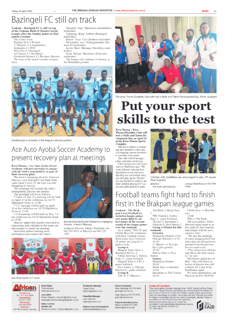 African Reporter 21 April 2023 page 11