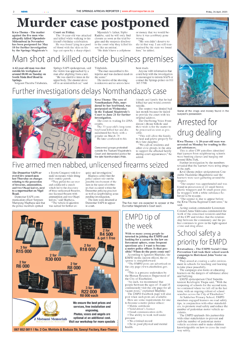 African Reporter 21 April 2023 page 2