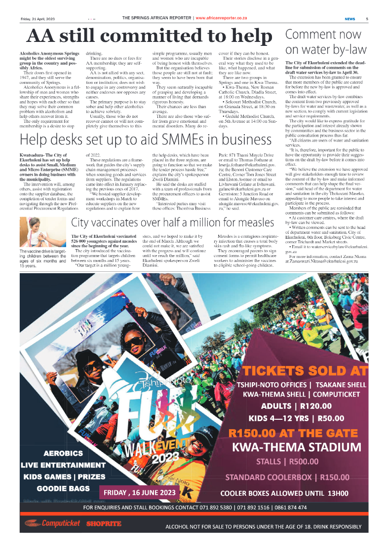 African Reporter 21 April 2023 page 5