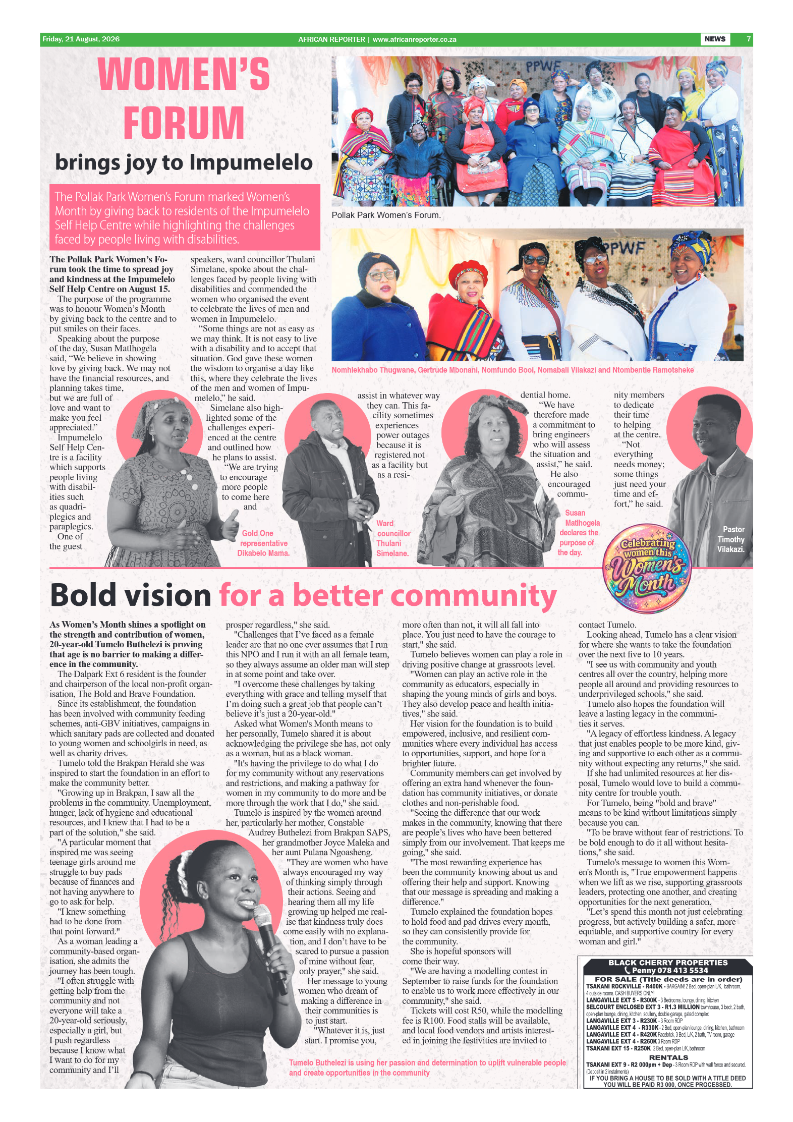 African Reporter 21 August 2026 page 7