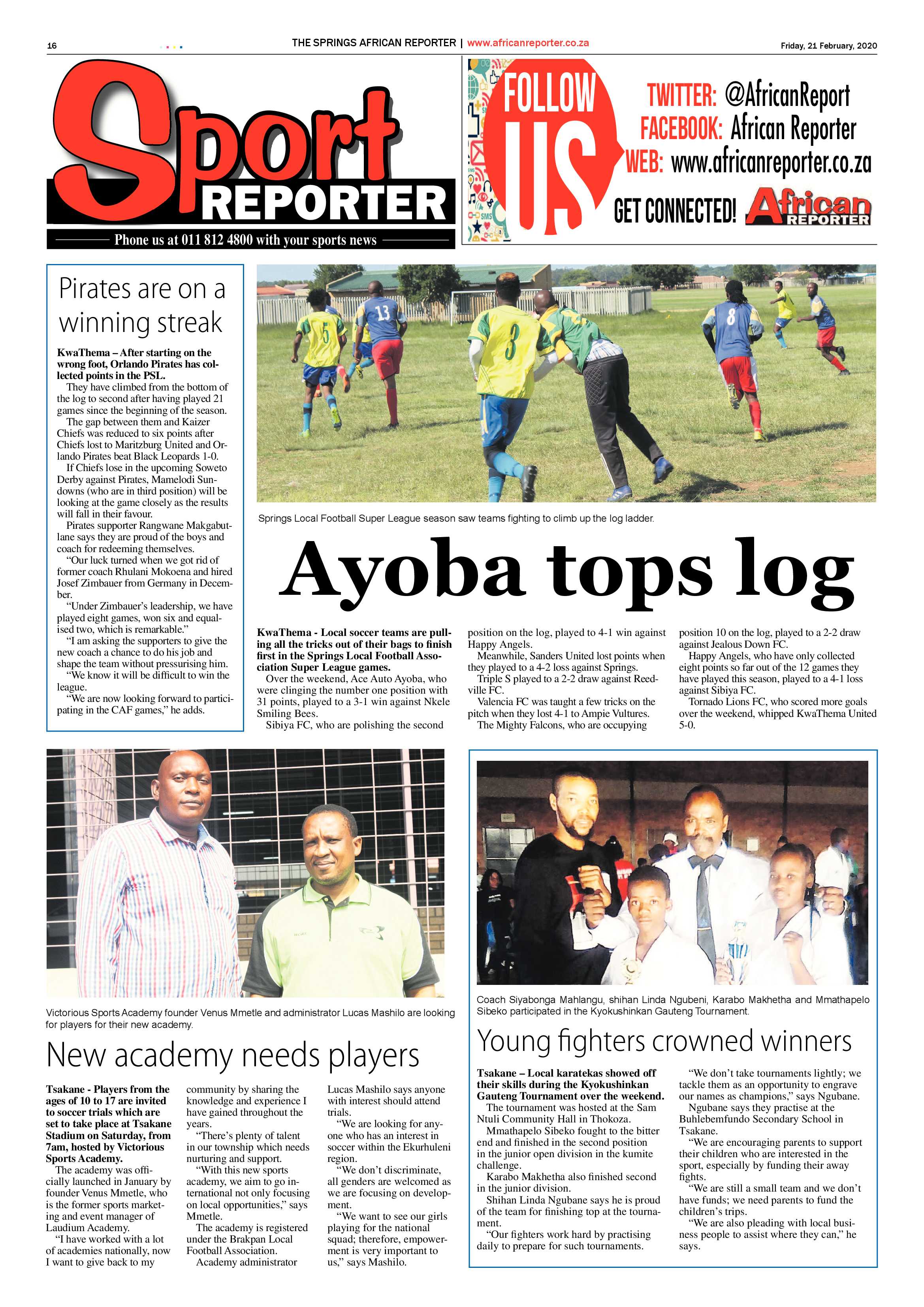 African Reporter 21 February 2020 page 16