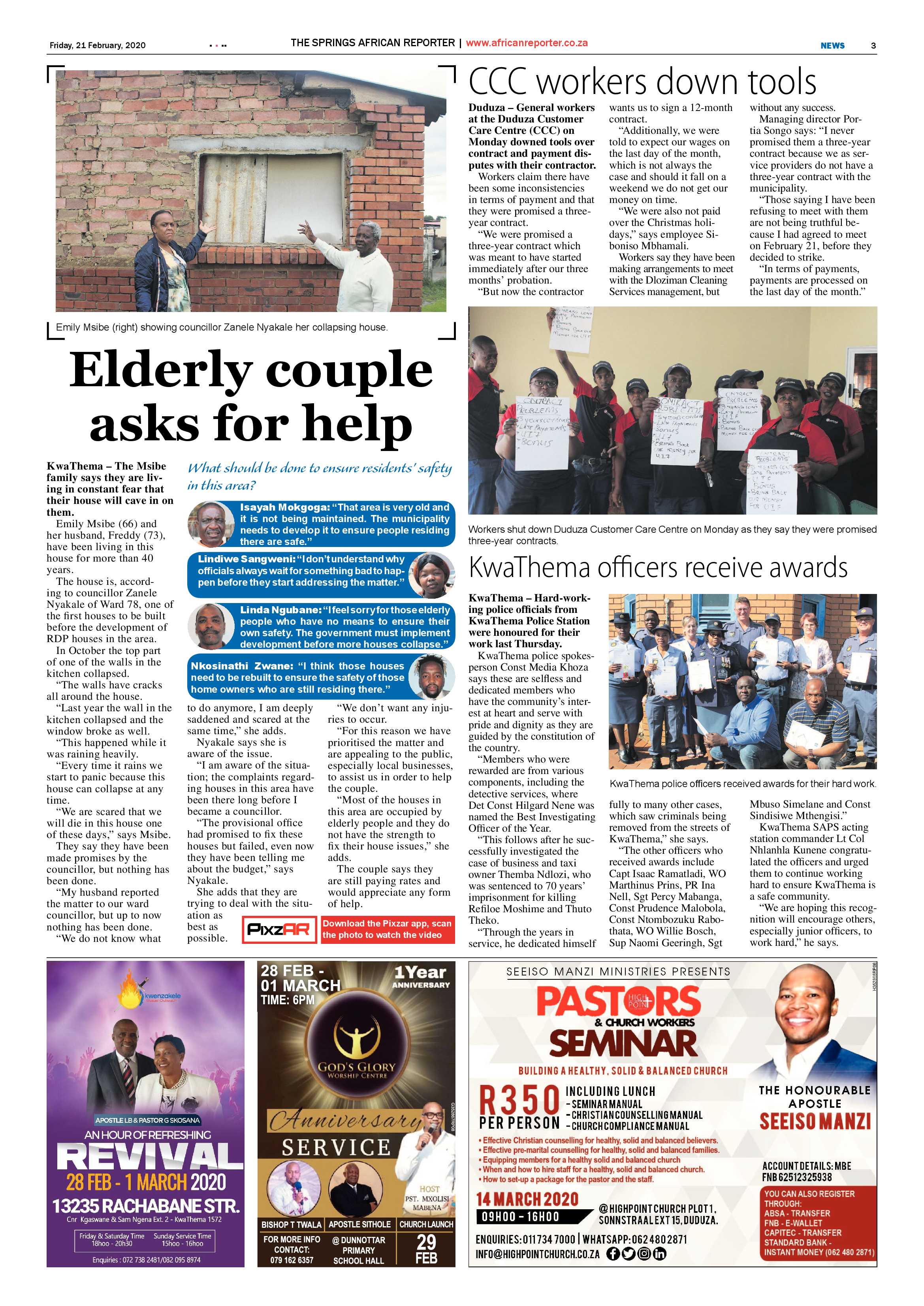African Reporter 21 February 2020 page 3
