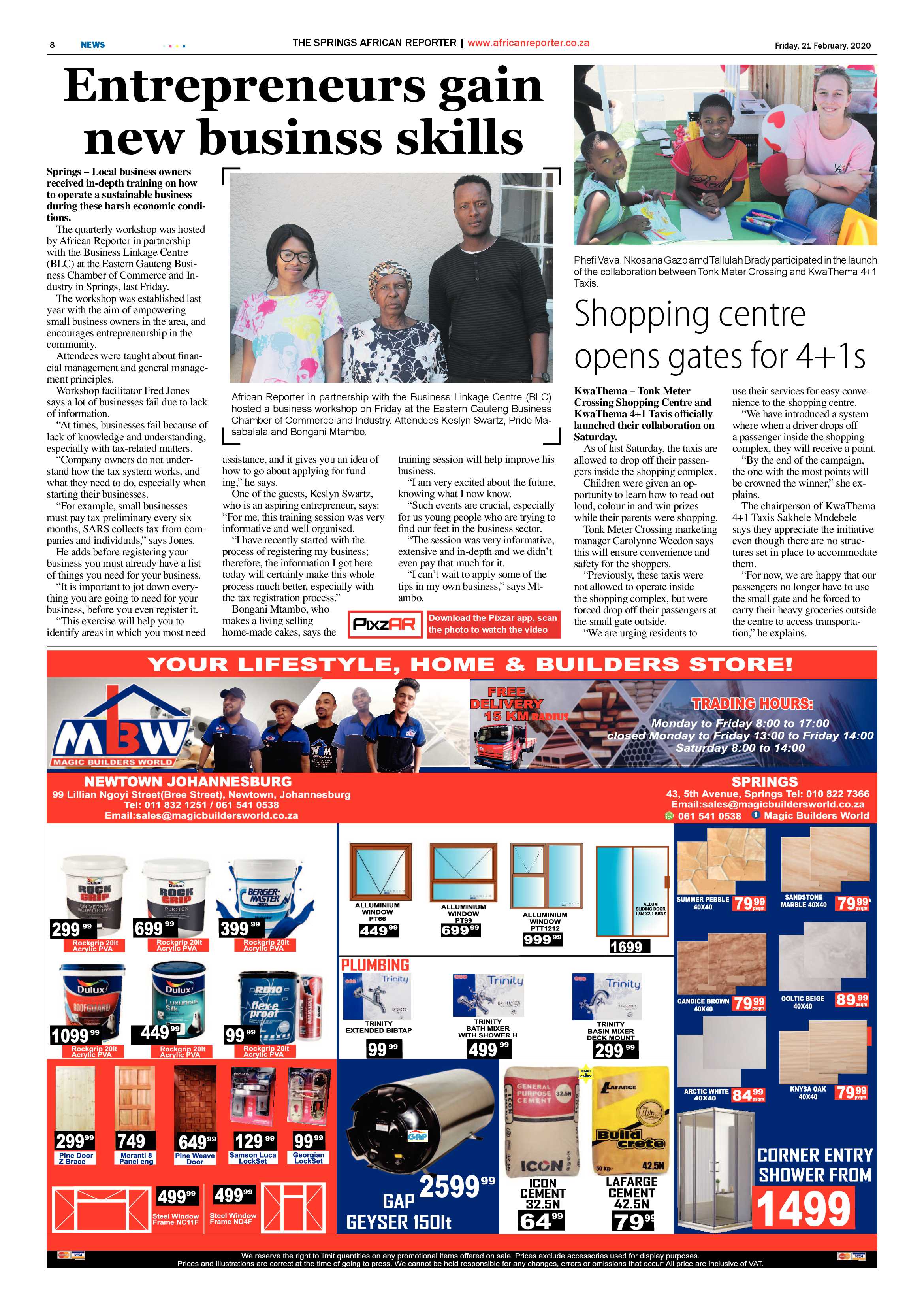 African Reporter 21 February 2020 page 8