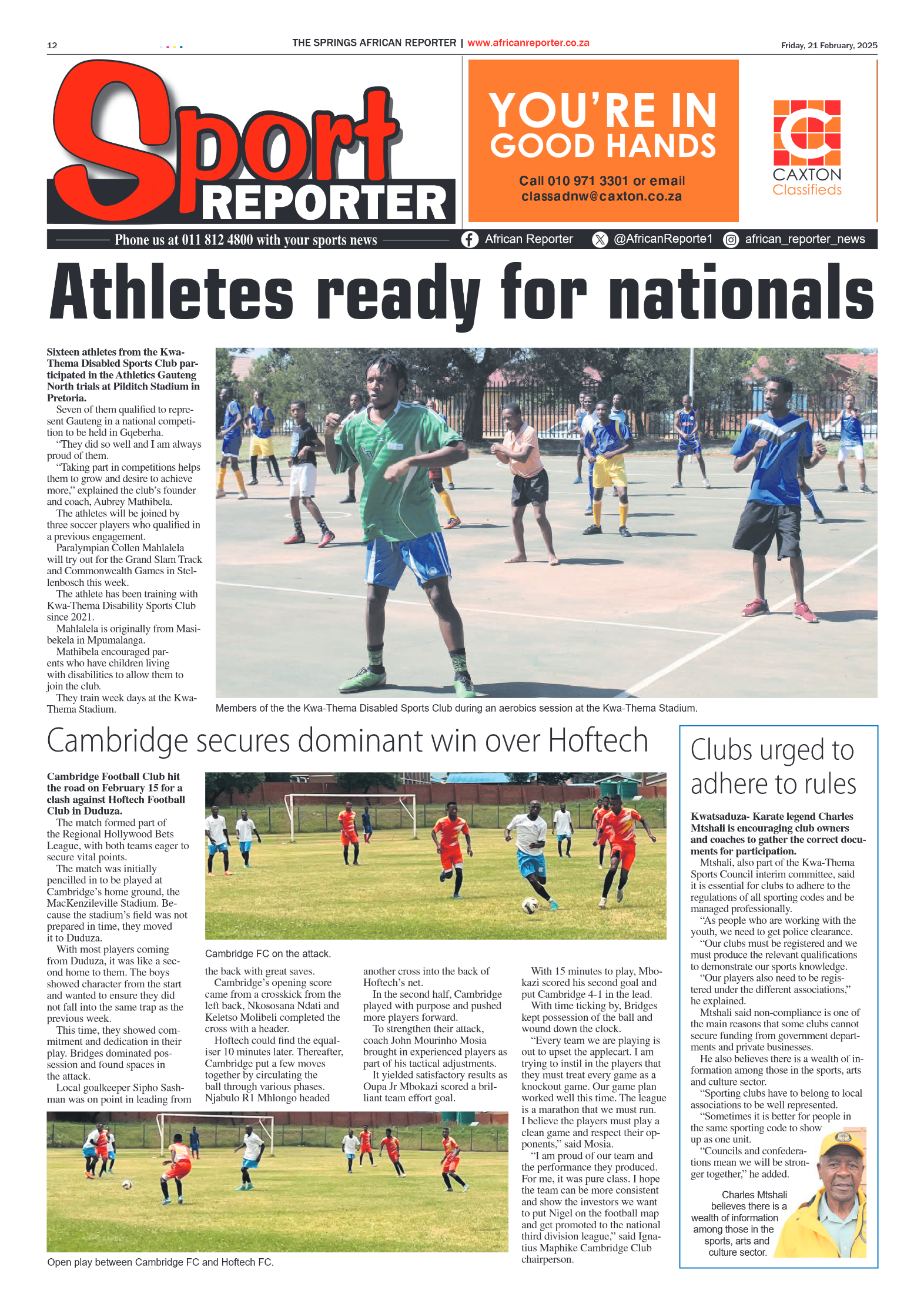 African Reporter 21 February 2025 page 12