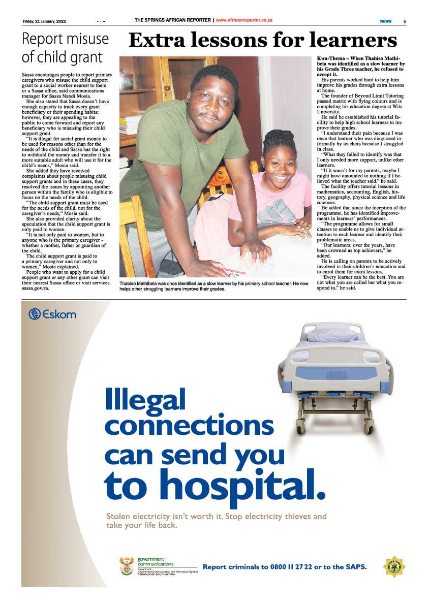 African Reporter 21 January 2022 page 5