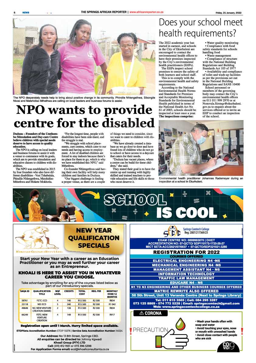 African Reporter 21 January 2022 page 6