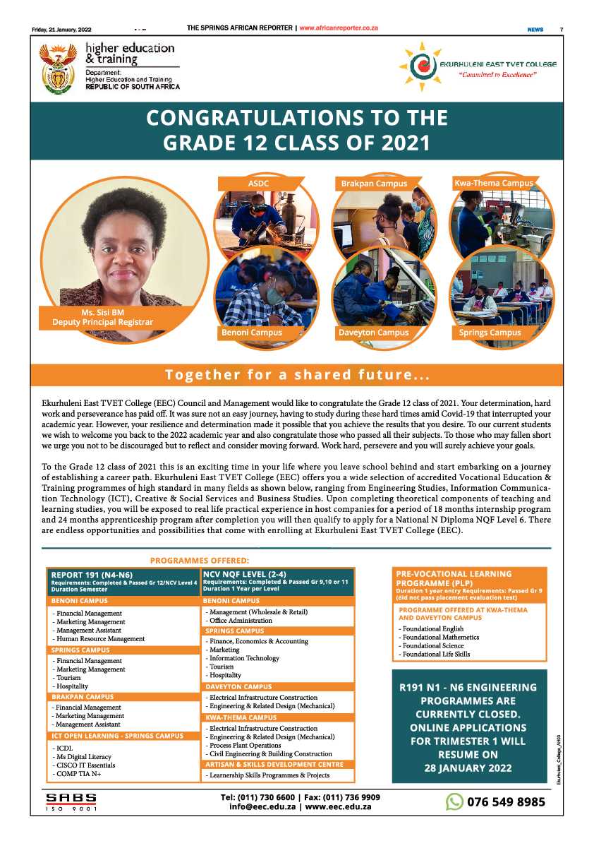 African Reporter 21 January 2022 page 7