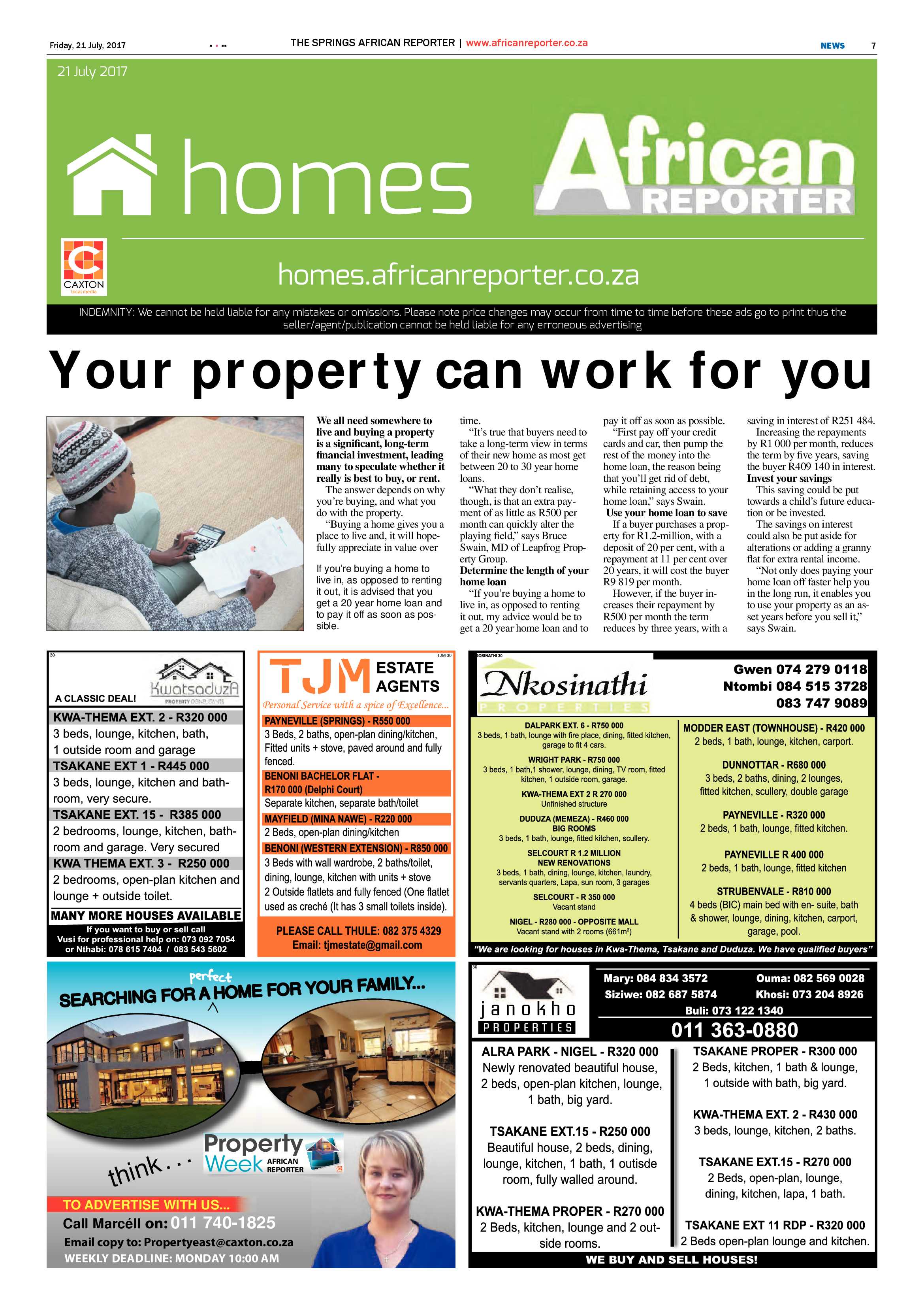 African Reporter 21 July 2017 page 7
