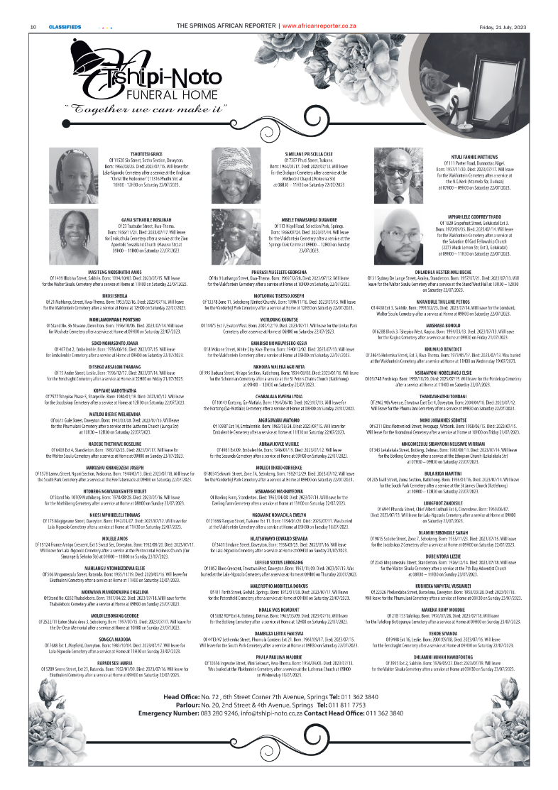 African Reporter 21 July 2023 page 10