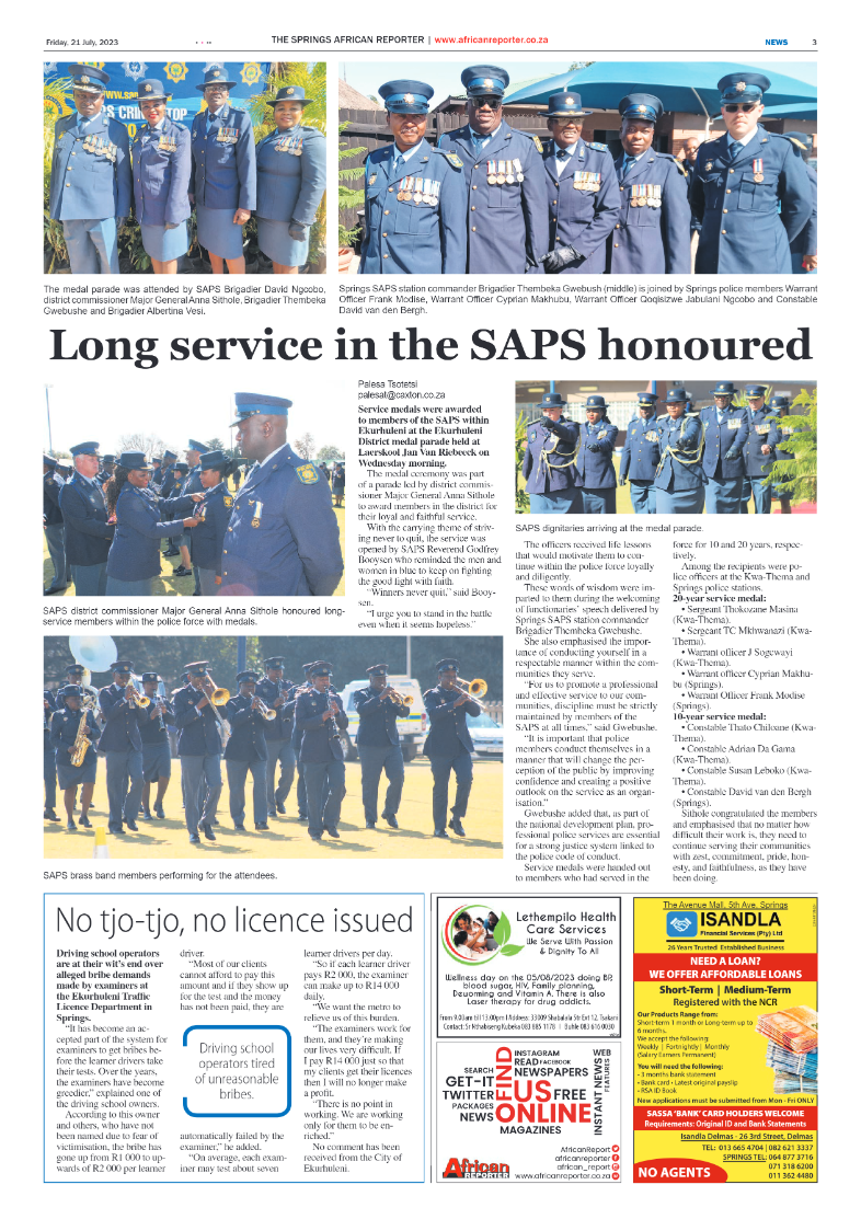 African Reporter 21 July 2023 page 3