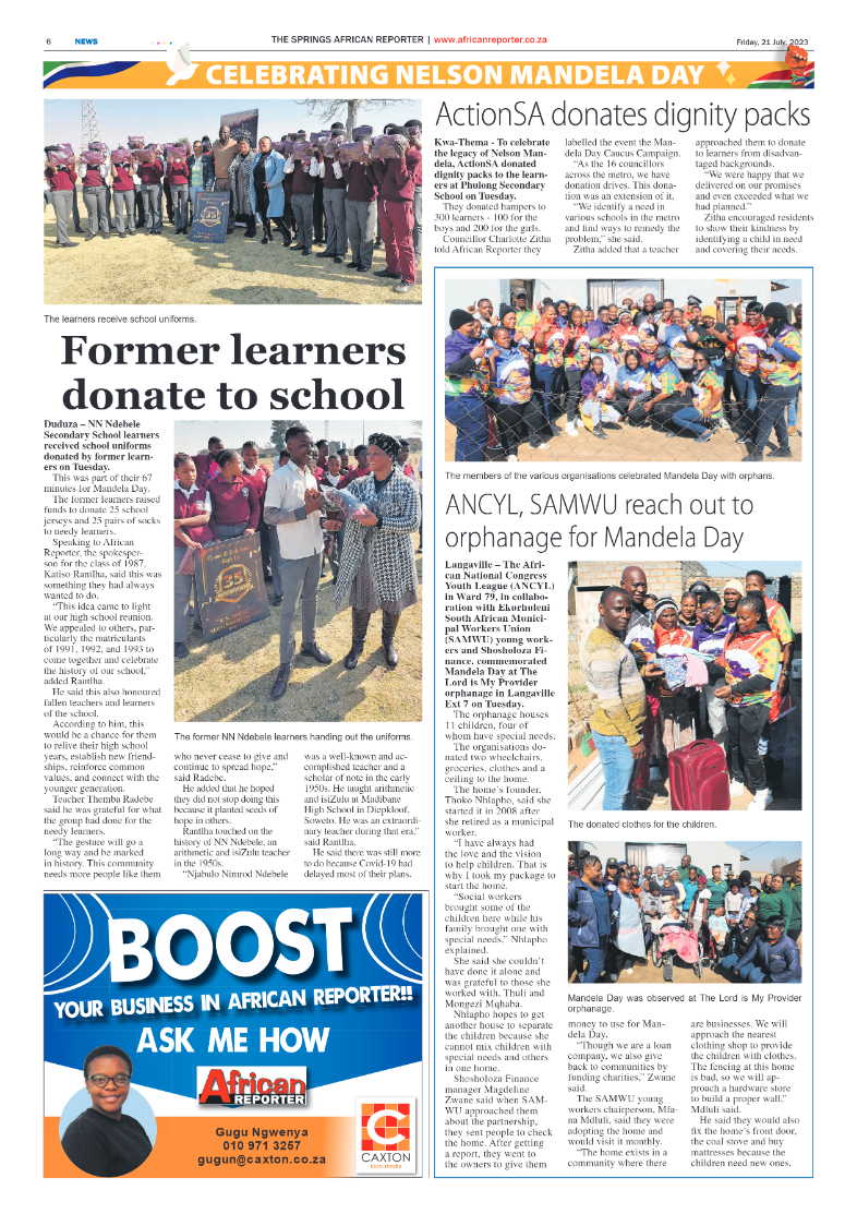 African Reporter 21 July 2023 page 6