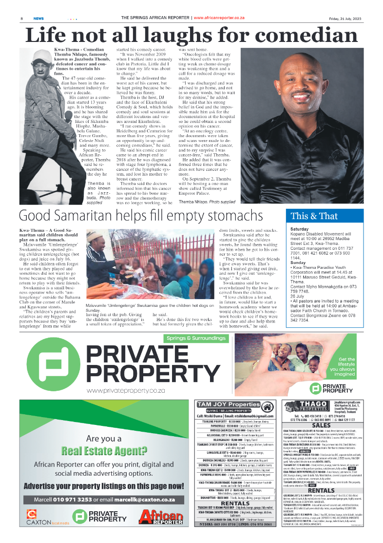 African Reporter 21 July 2023 page 8