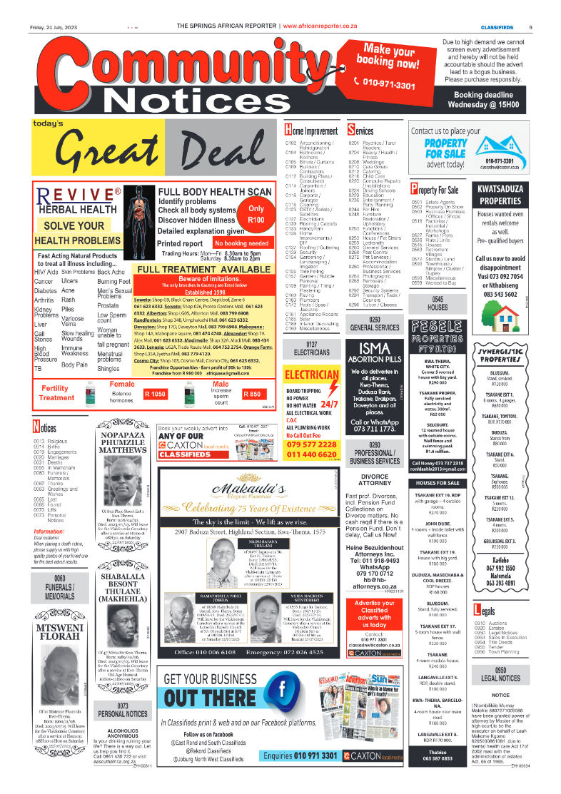 African Reporter 21 July 2023 page 9
