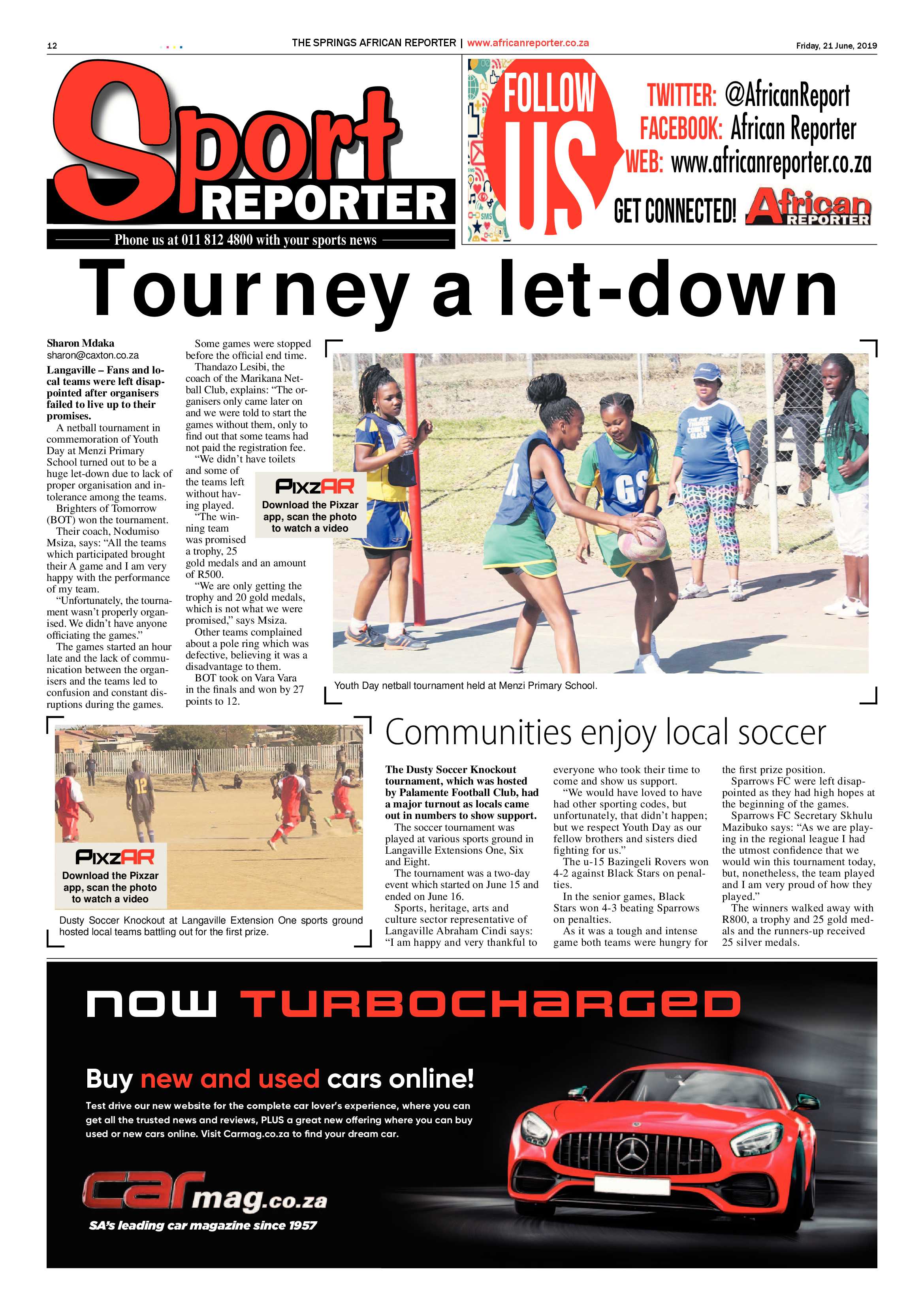 African Reporter 21 June 2019 page 12