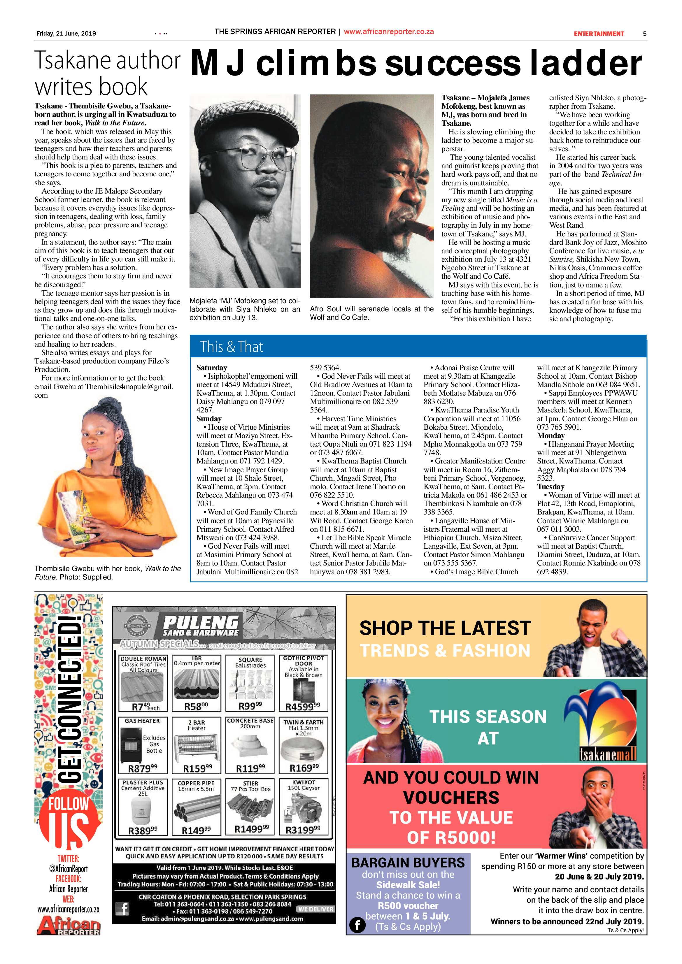 African Reporter 21 June 2019 page 5