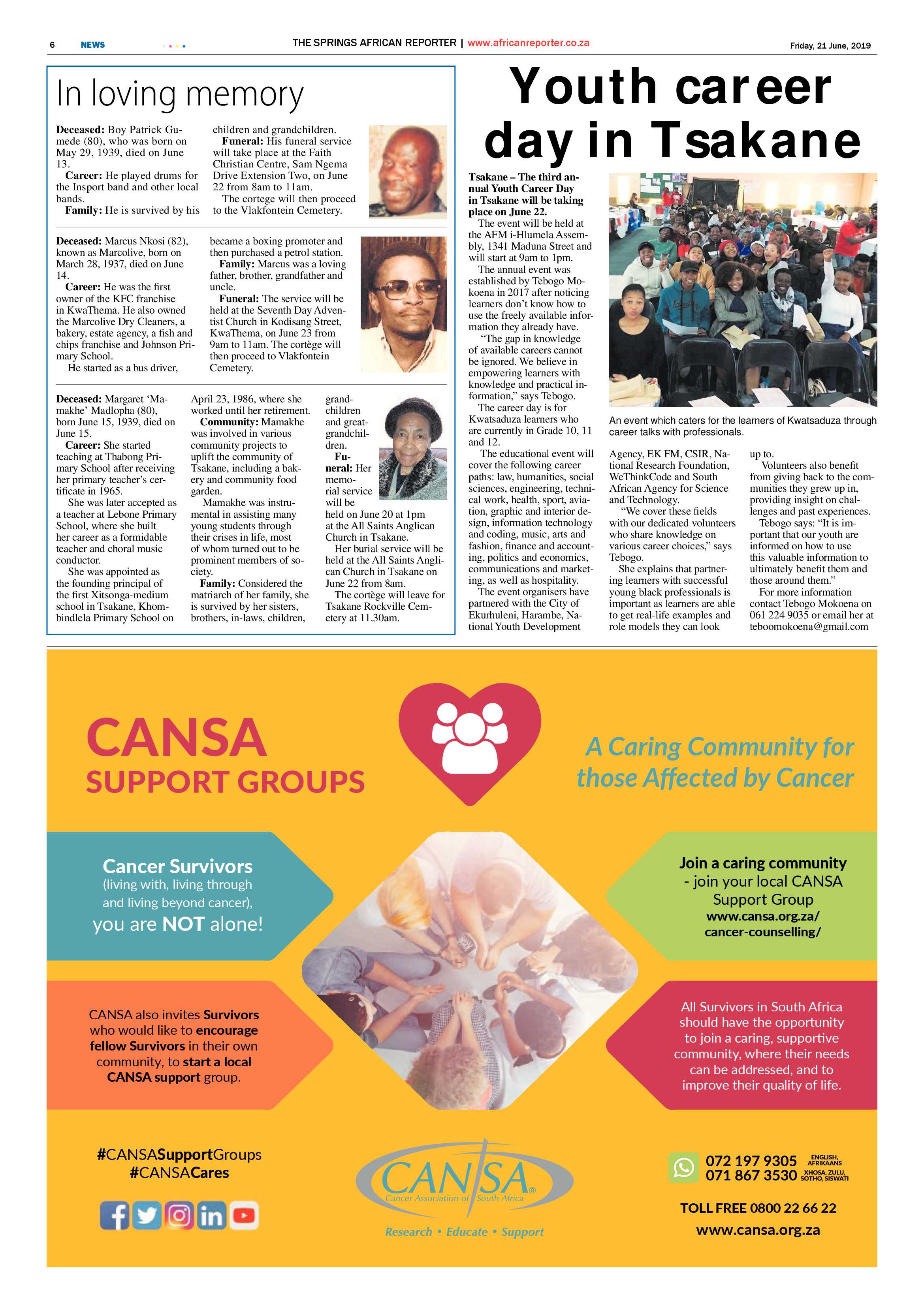 African Reporter 21 June 2019 page 6