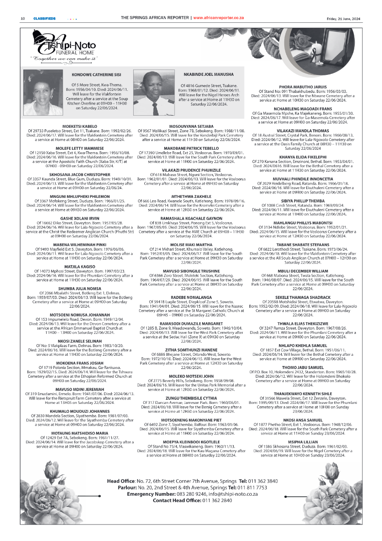African Reporter 21 June 2024 page 10