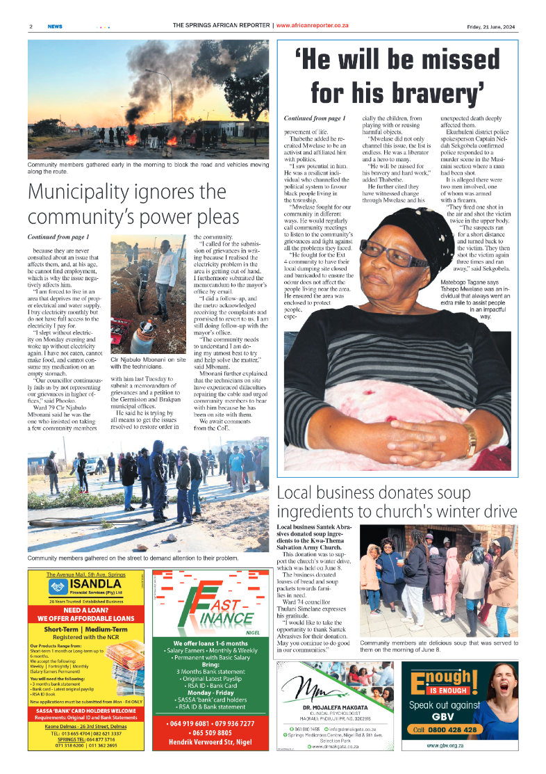 African Reporter 21 June 2024 page 2