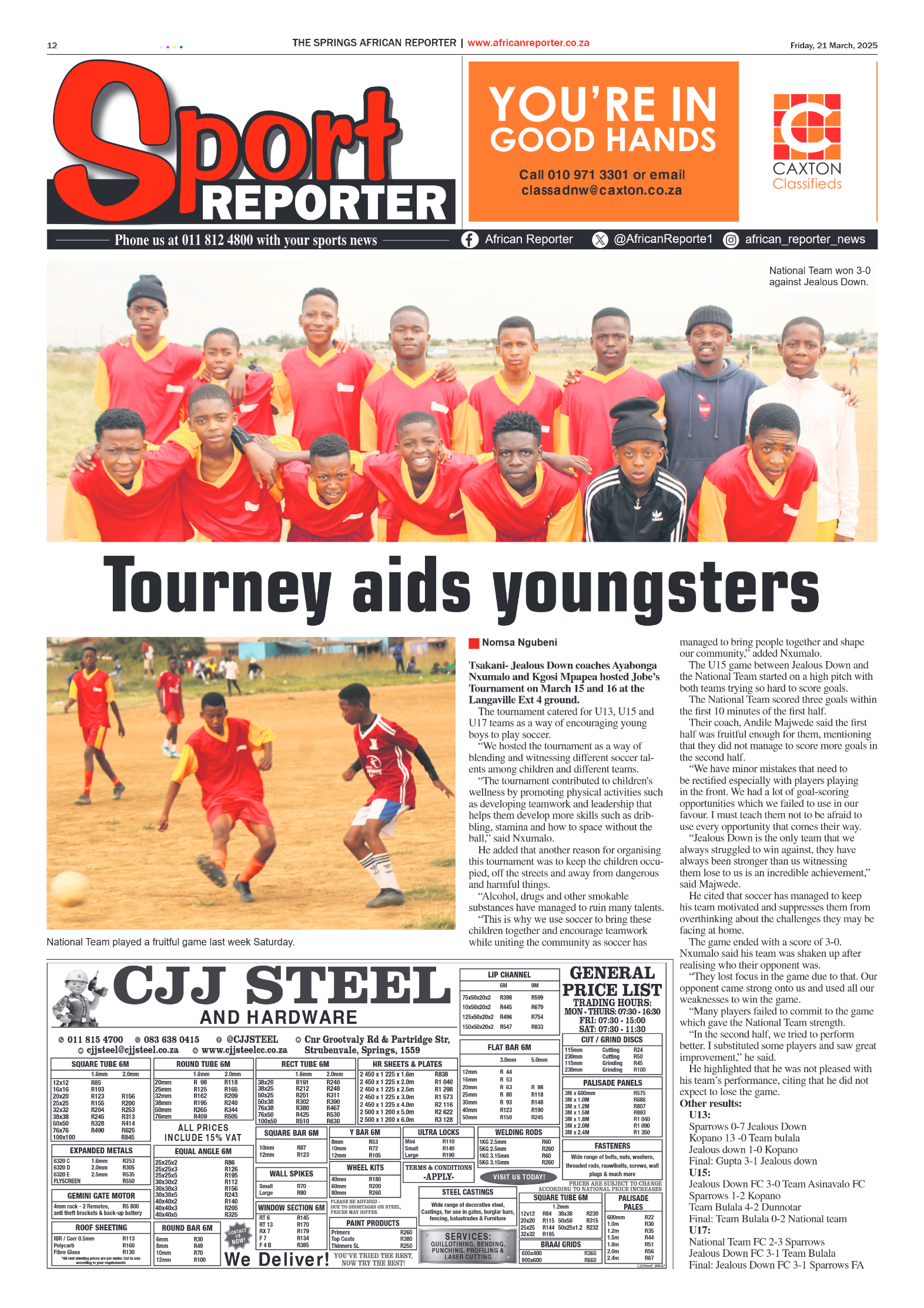 African Reporter 21 March 2025 page 12