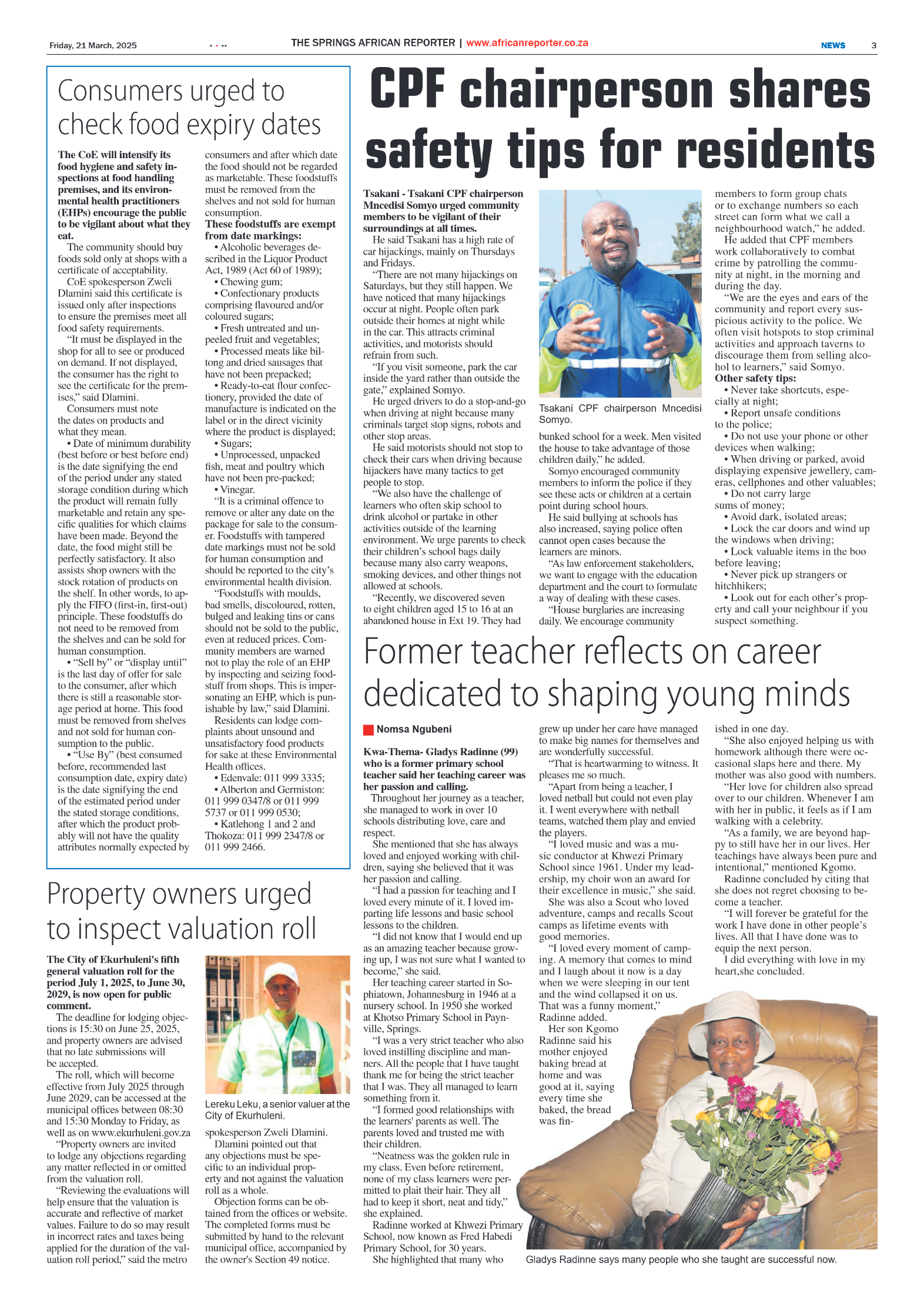 African Reporter 21 March 2025 page 3