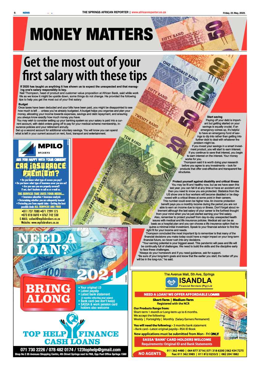 African Reporter 21 May 2021 page 6