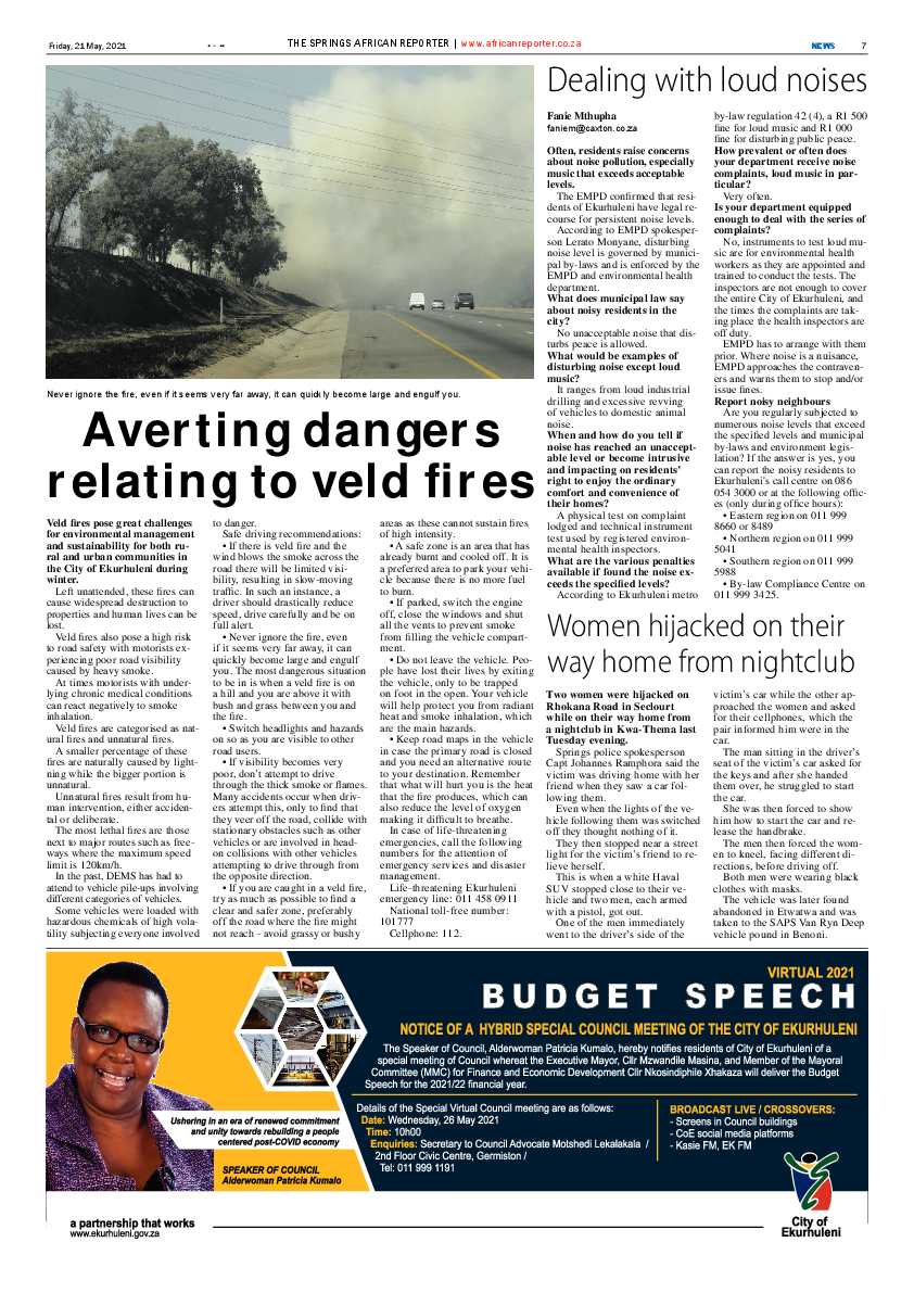 African Reporter 21 May 2021 page 7