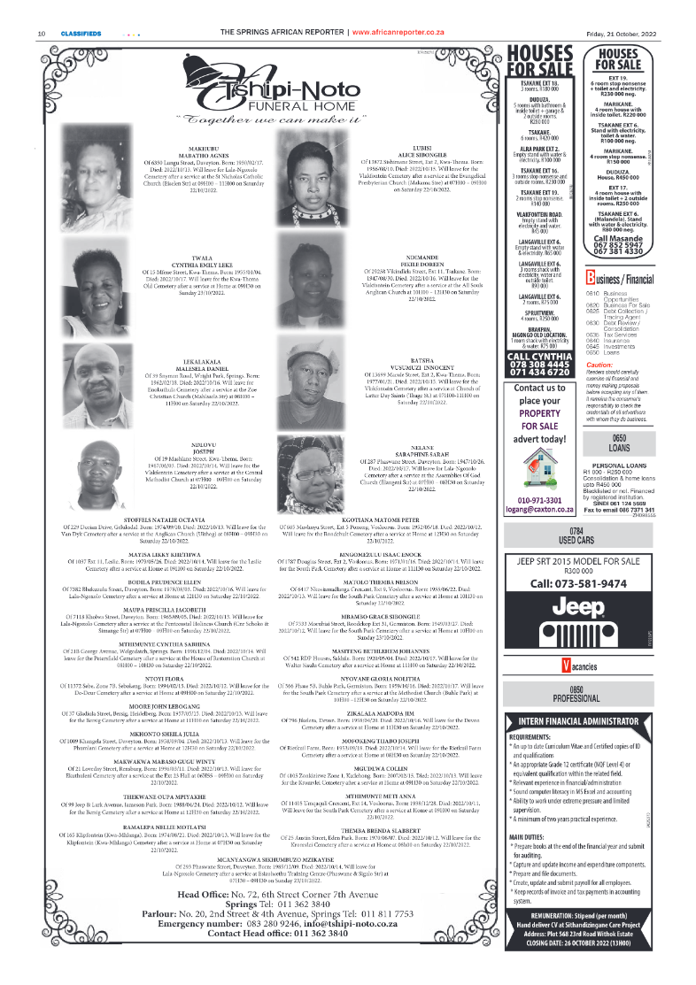 African Reporter 21 Oct 2022 page 10