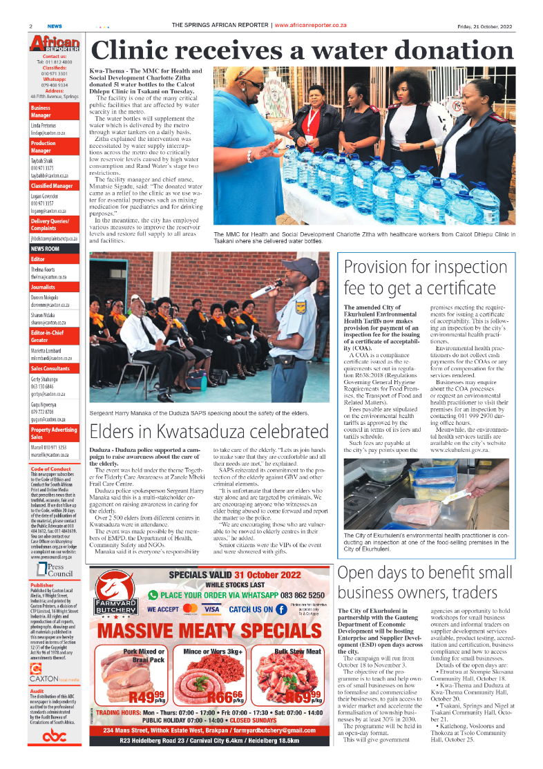 African Reporter 21 Oct 2022 page 2