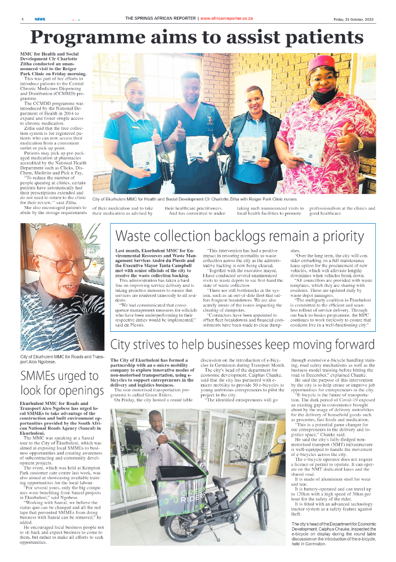 African Reporter 21 Oct 2022 page 4