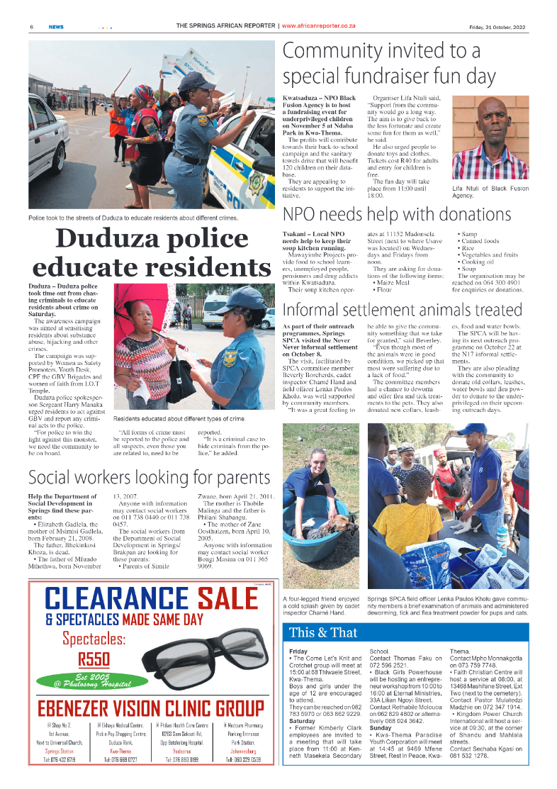 African Reporter 21 Oct 2022 page 6