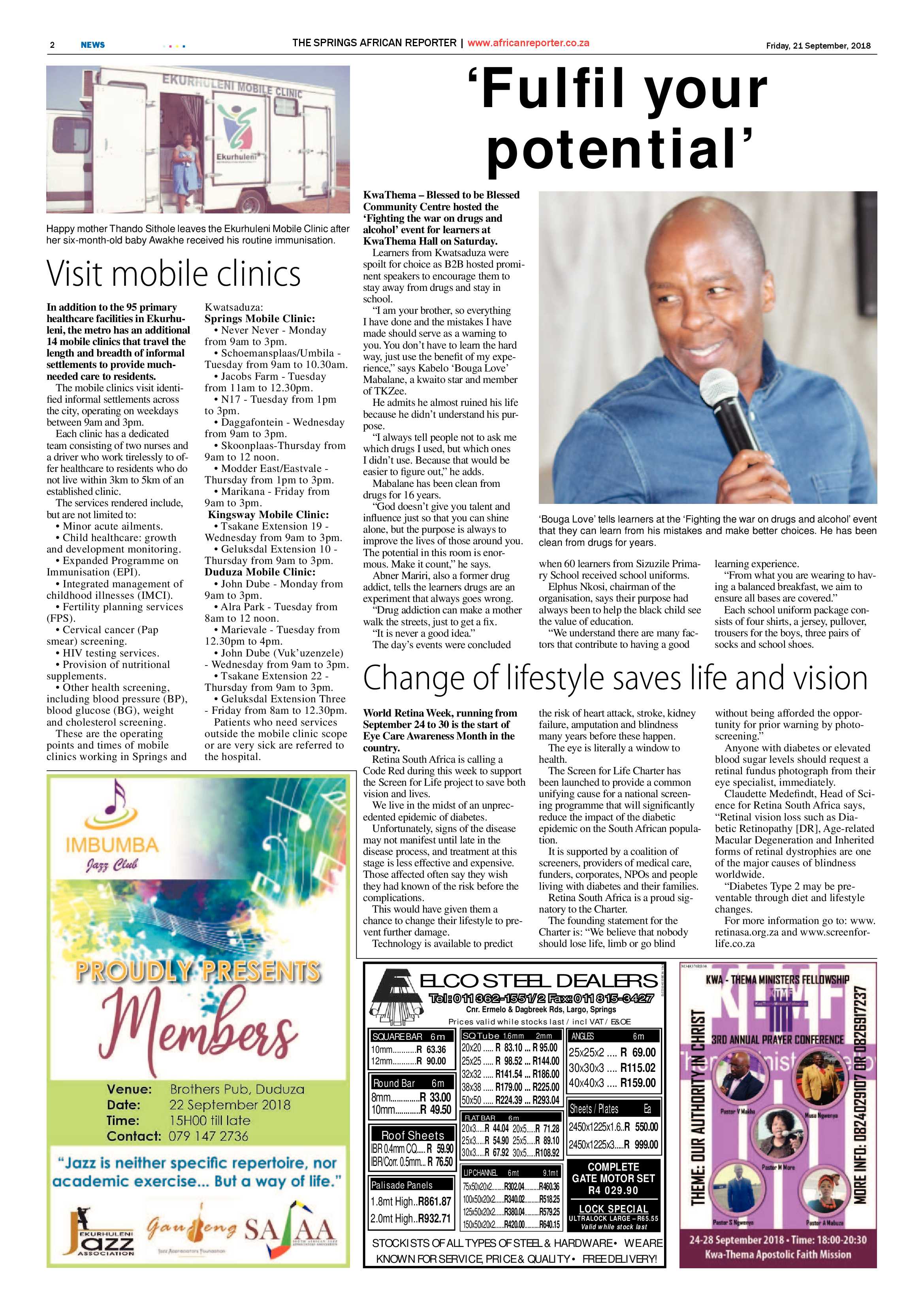 African Reporter 21 September 2018 page 2