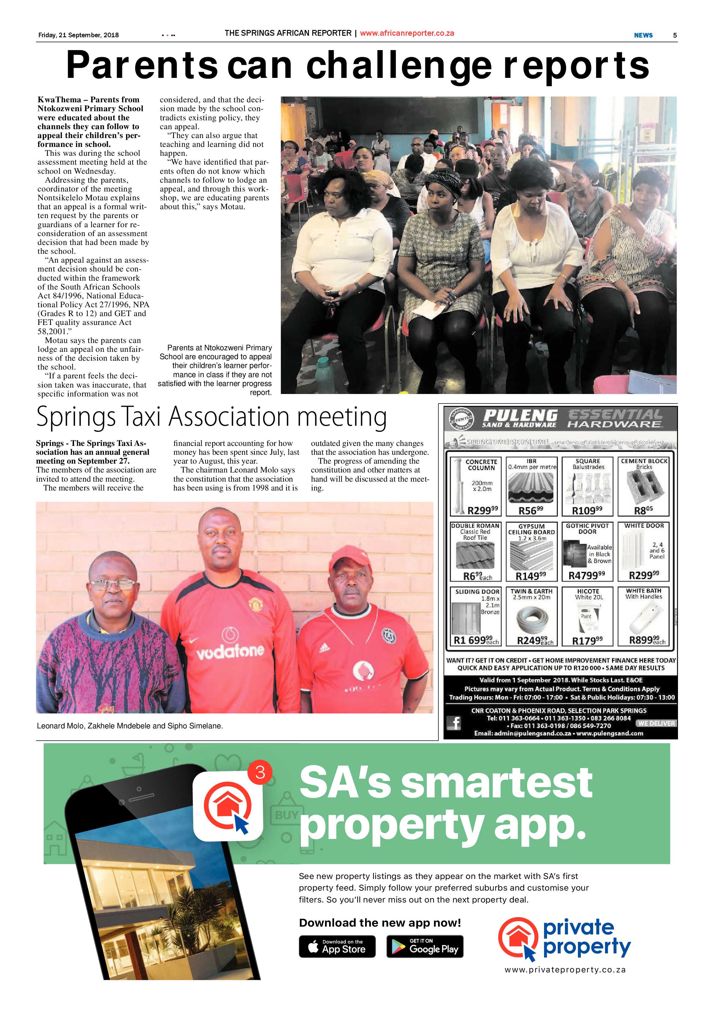 African Reporter 21 September 2018 page 5
