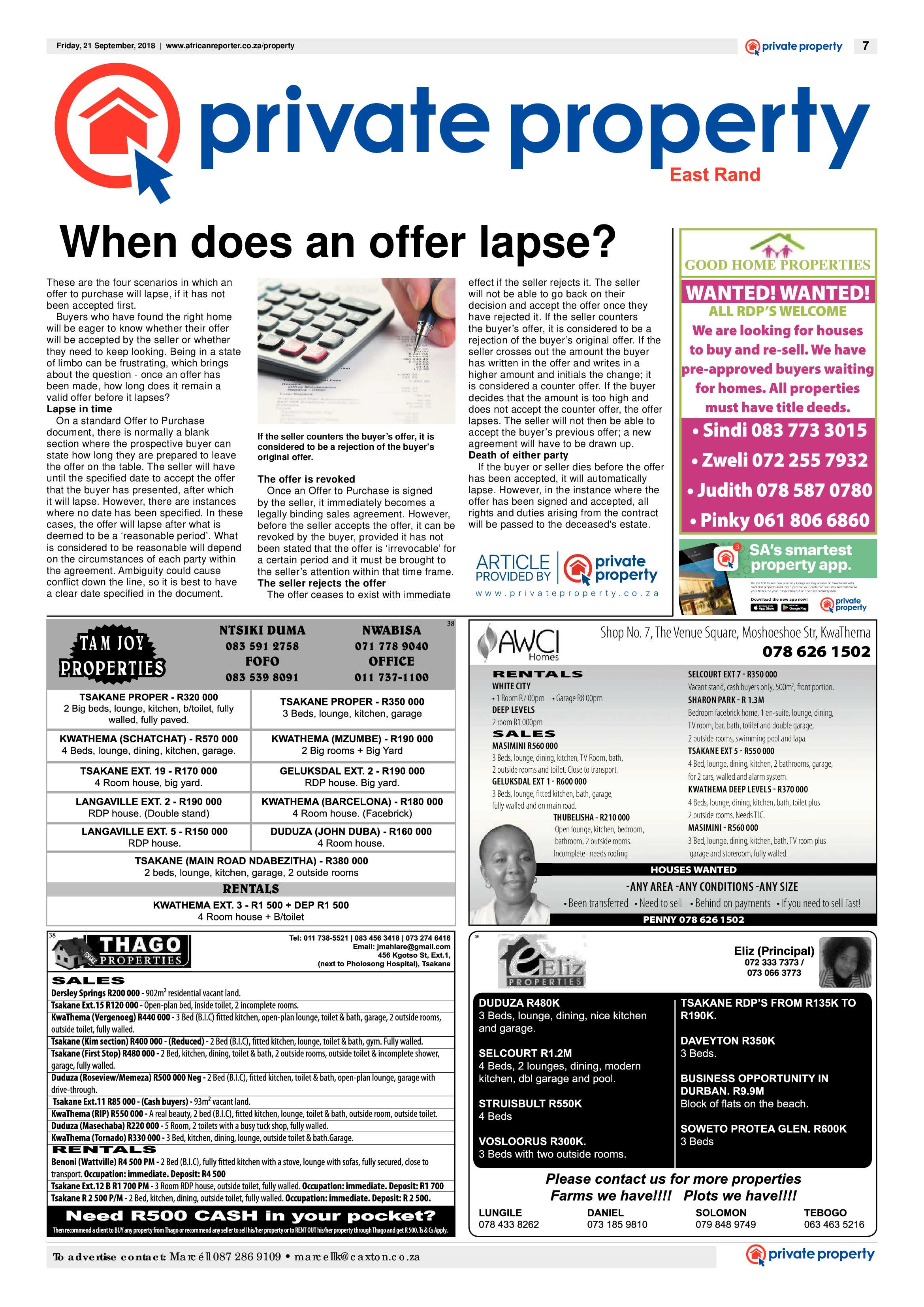 African Reporter 21 September 2018 page 7