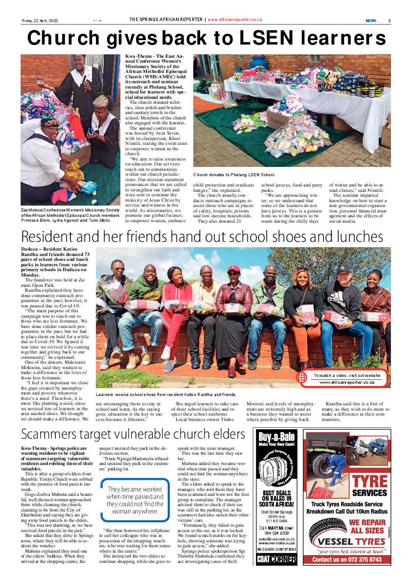 African Reporter 22 April 2022 page 3