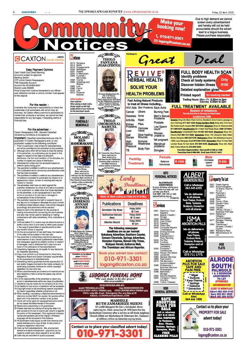 African Reporter 22 April 2022 page 6