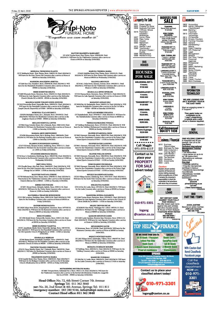 African Reporter 22 April 2022 page 7