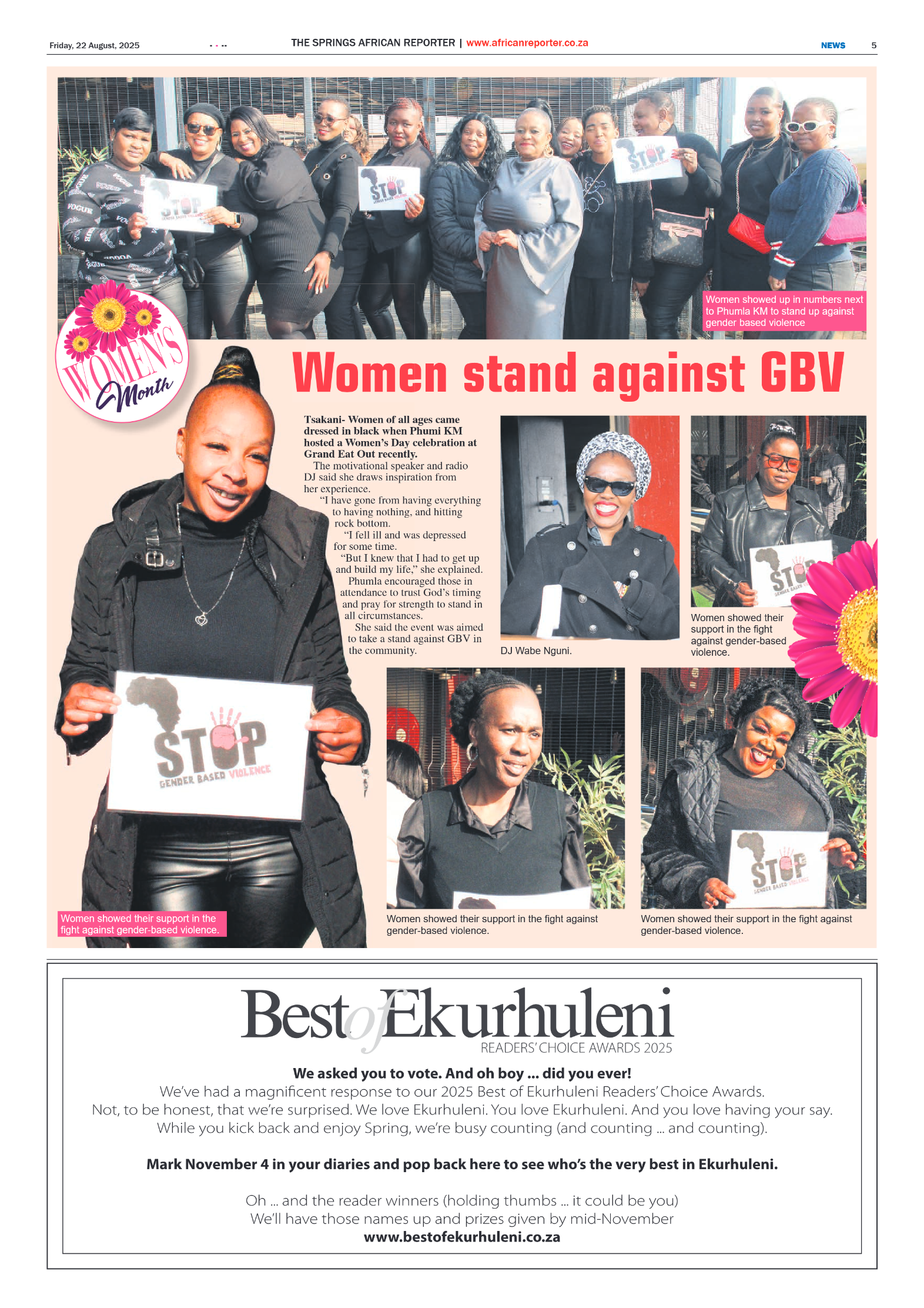 African Reporter 22 August 2025 page 5