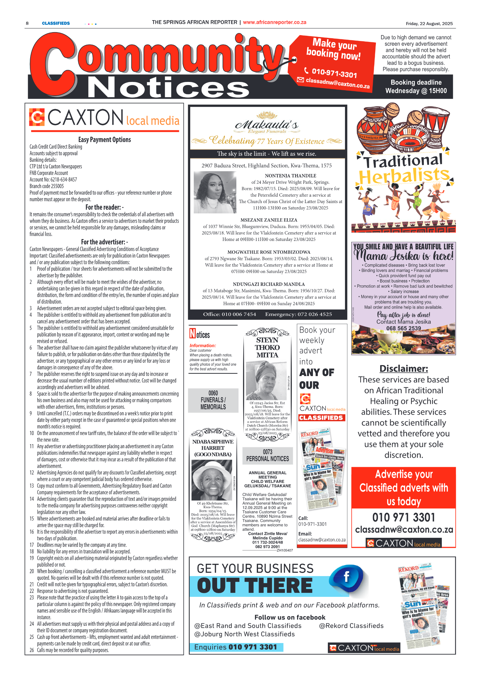 African Reporter 22 August 2025 page 8