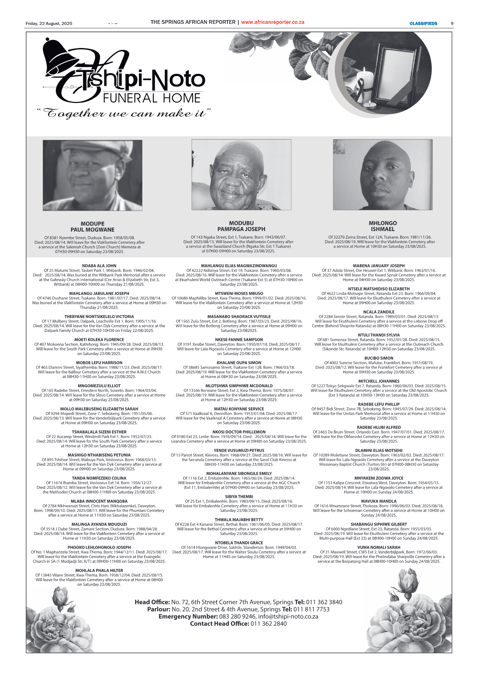 African Reporter 22 August 2025 page 9