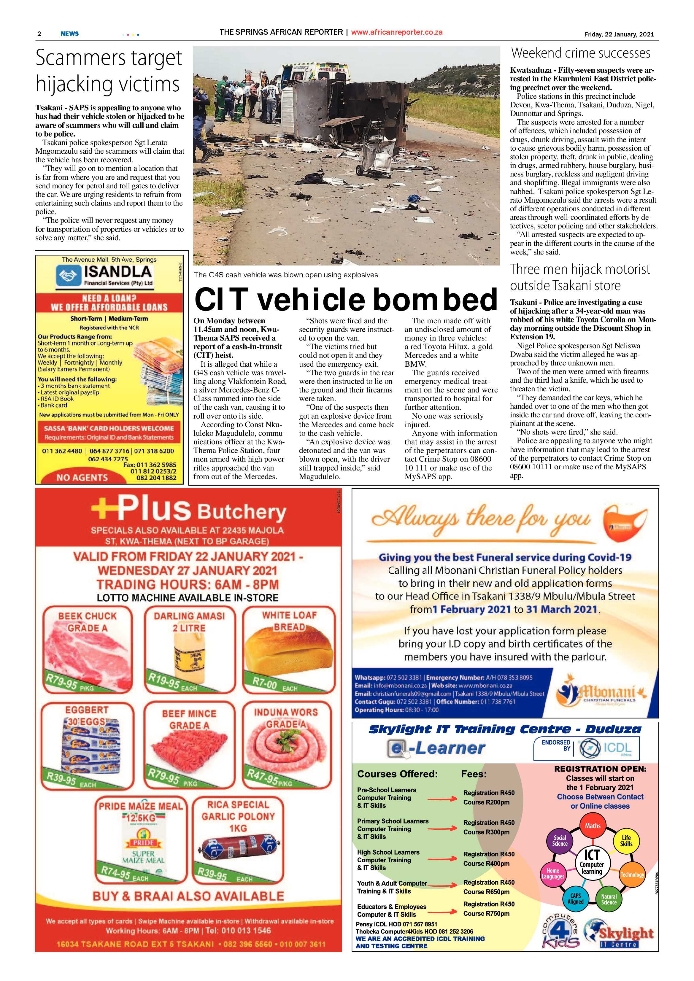 African Reporter 22 January 2021 page 2