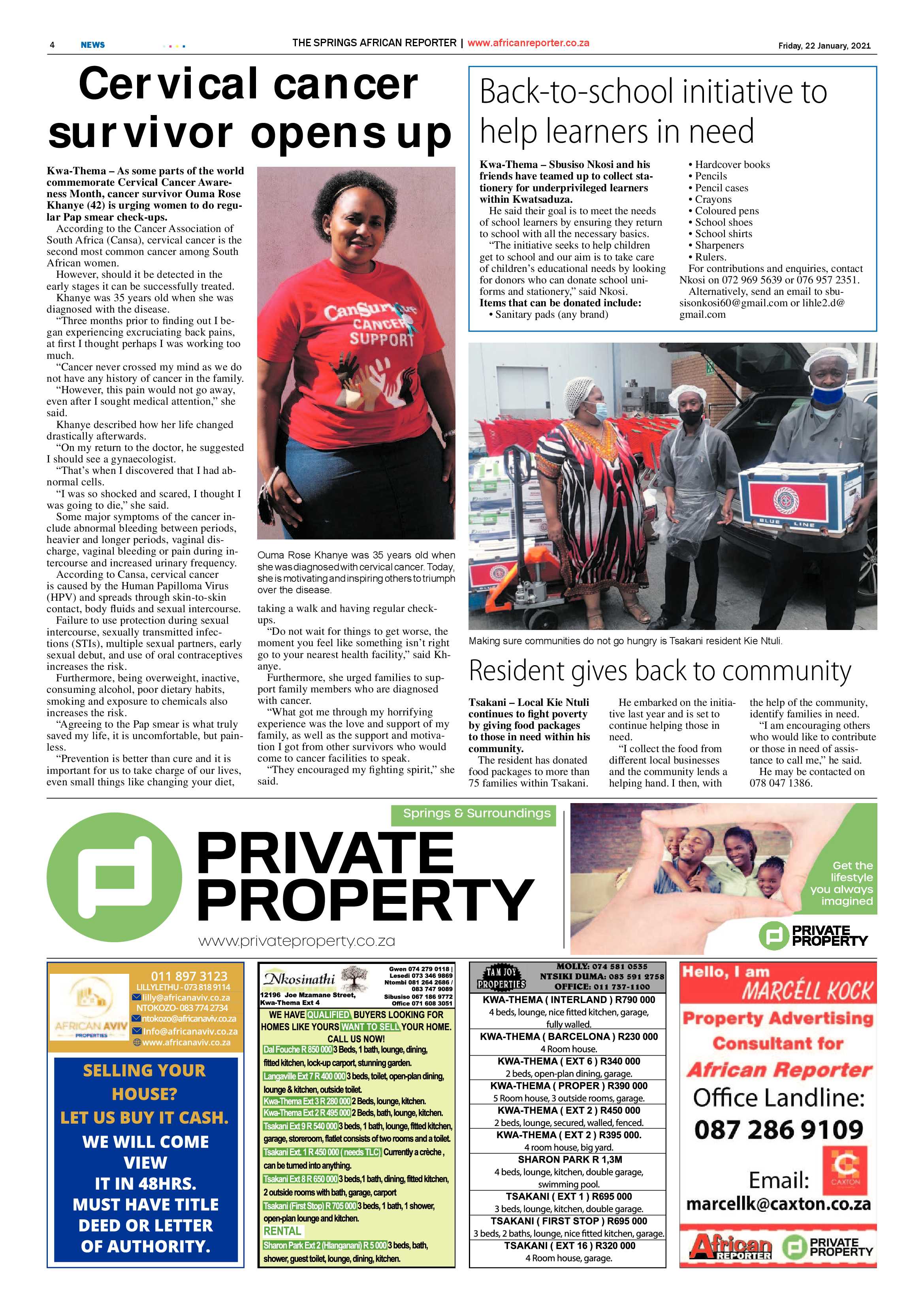 African Reporter 22 January 2021 page 4