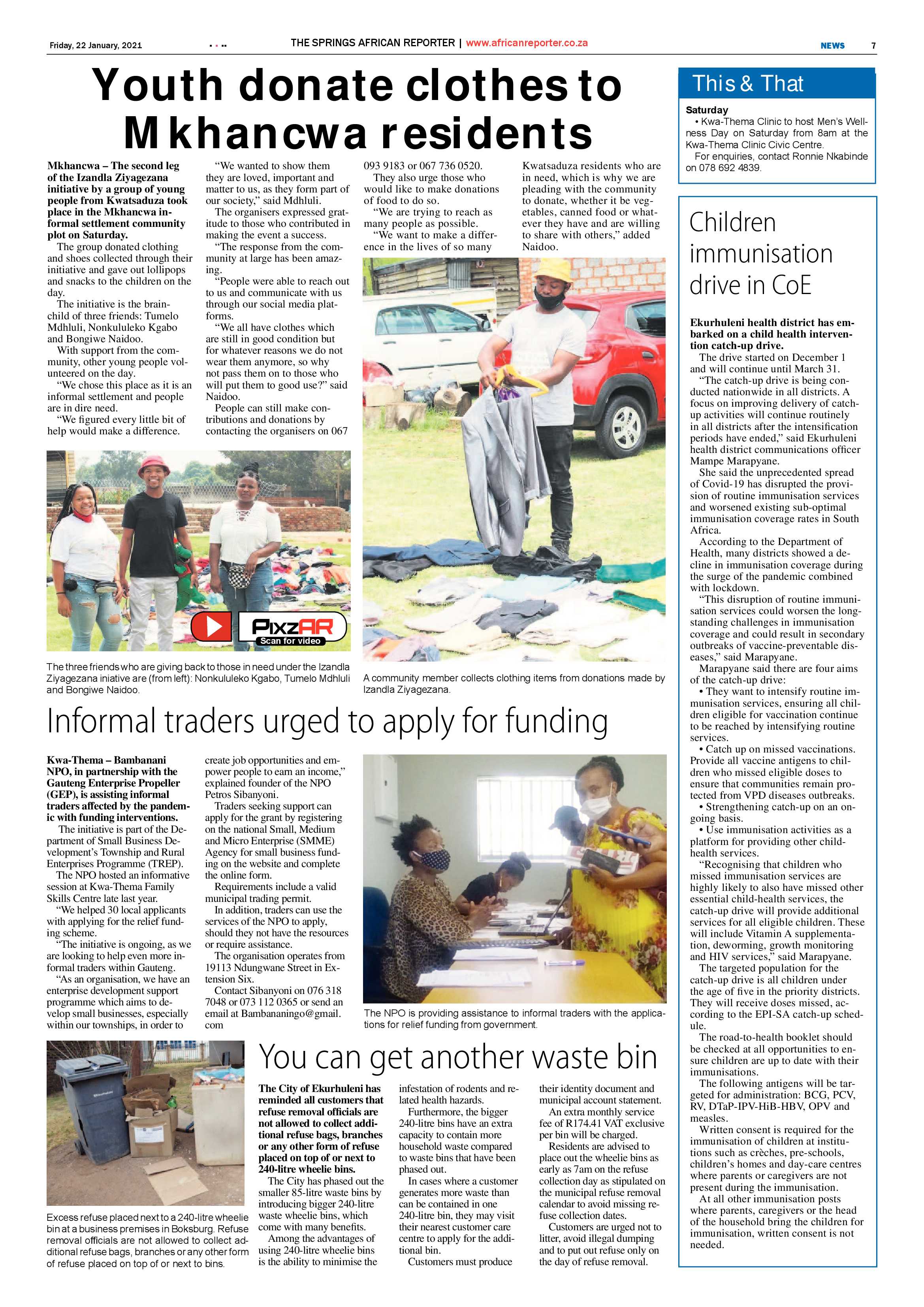 African Reporter 22 January 2021 page 7