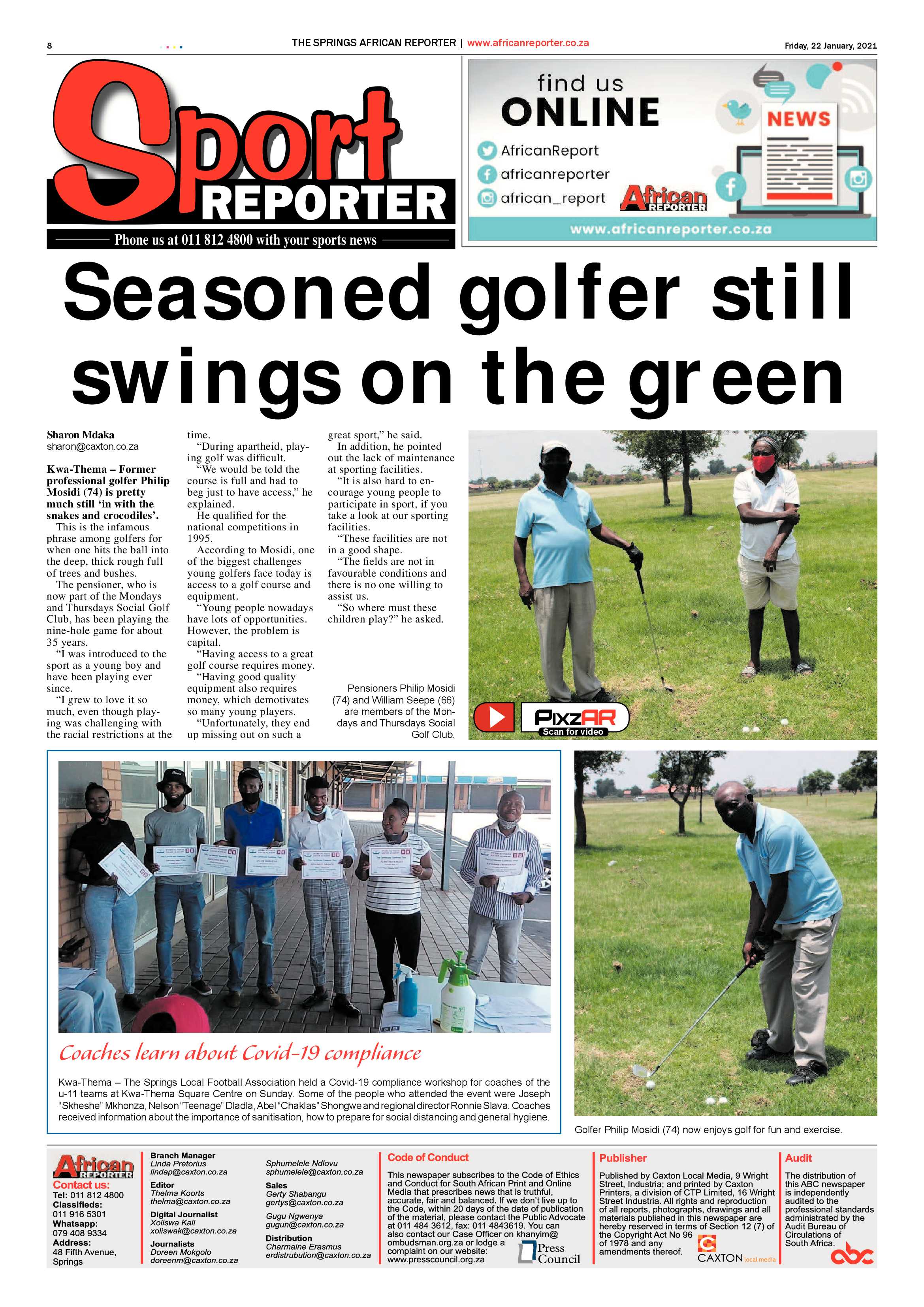 African Reporter 22 January 2021 page 8